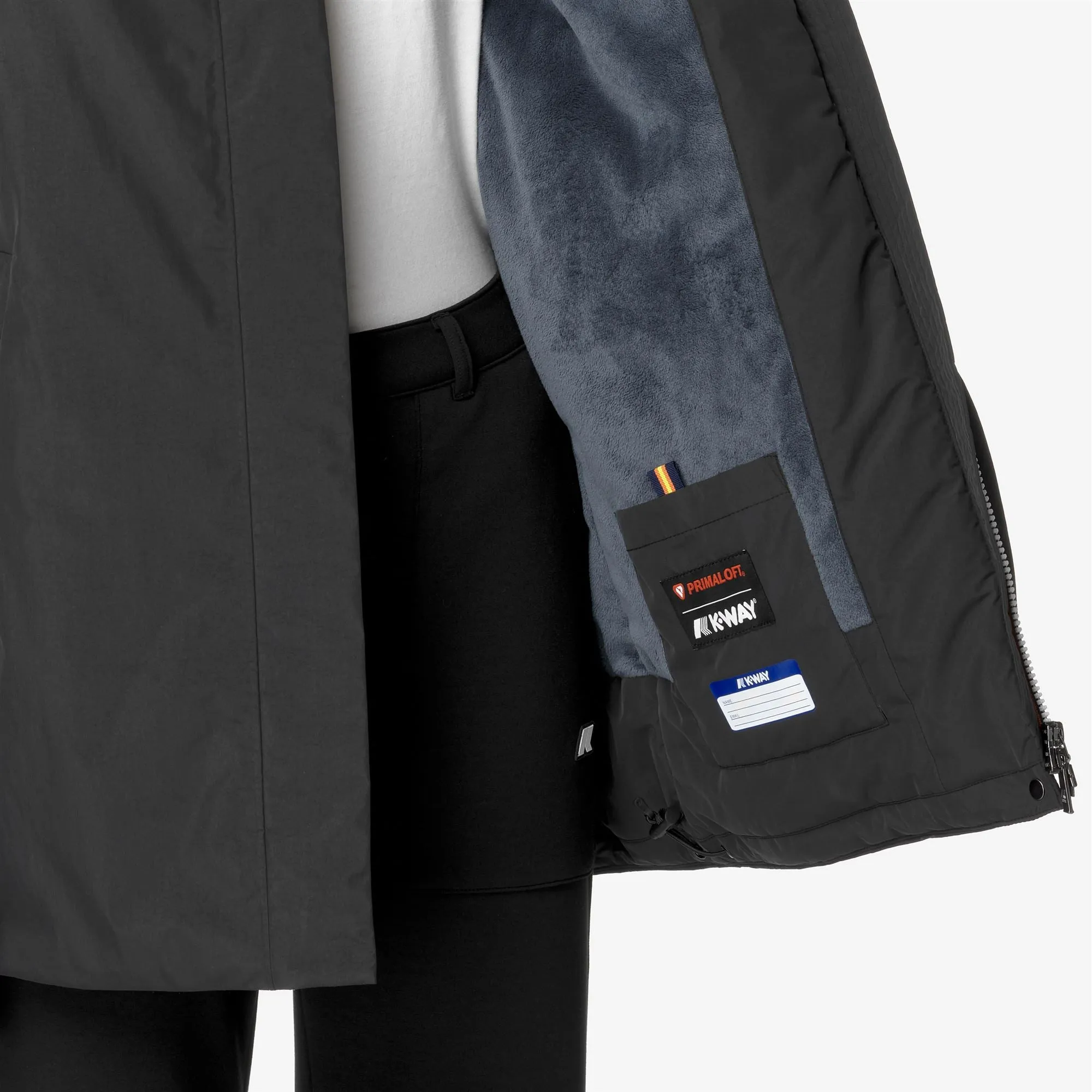 SOPHIE SOFT TOUCH MARMOTTA - Jackets - Mid - WOMAN - Black P-Blue A sold by K-Way product image thumbnail 2