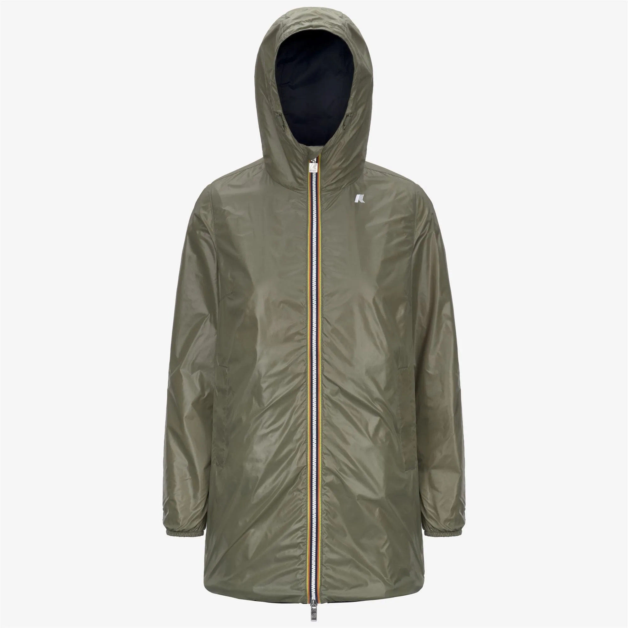 SOPHIE PLUS.2 REVERSIBLE - Jackets - Mid - WOMAN - BLUE DEPTH-GREEN LICHEN sold by K-Way product image thumbnail 2