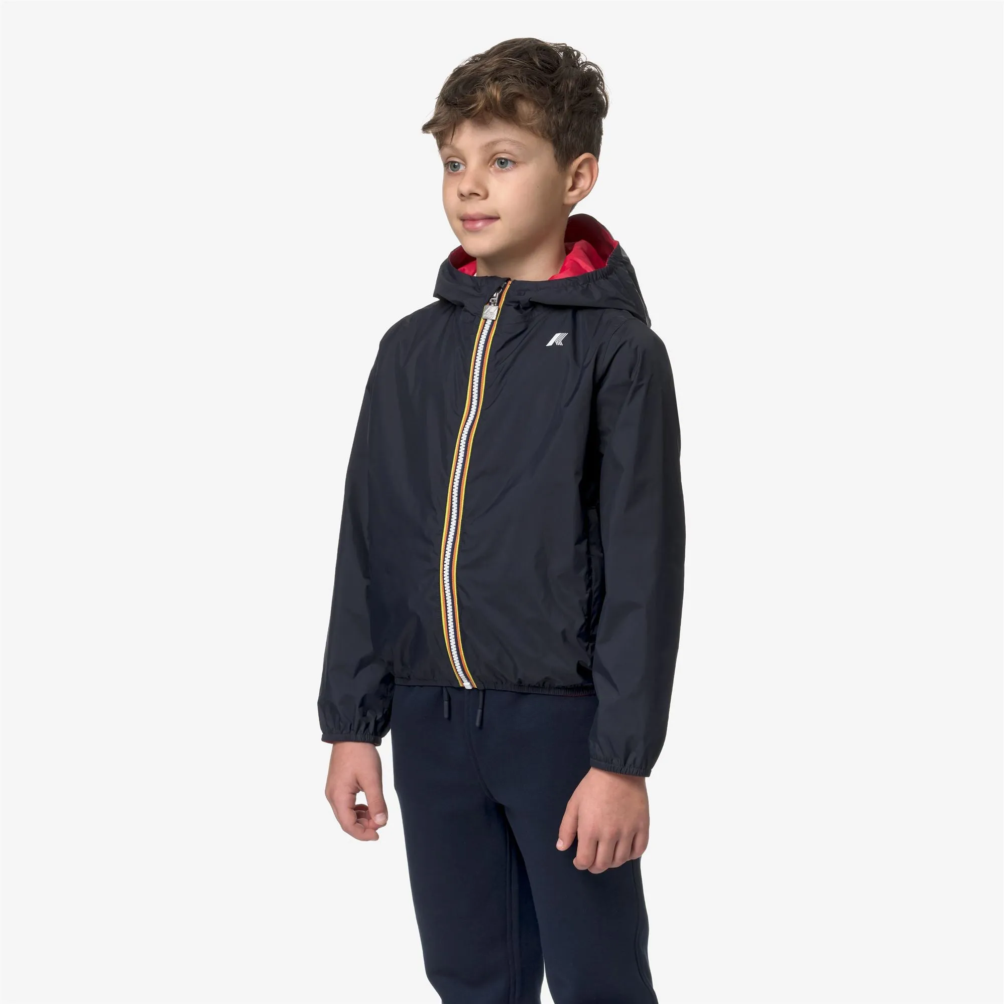 P. JAKE PLUS.2 REVERSIBLE - Jackets - Short - BOY - BLUE DEPTH-RED sold by K-Way product image thumbnail 5