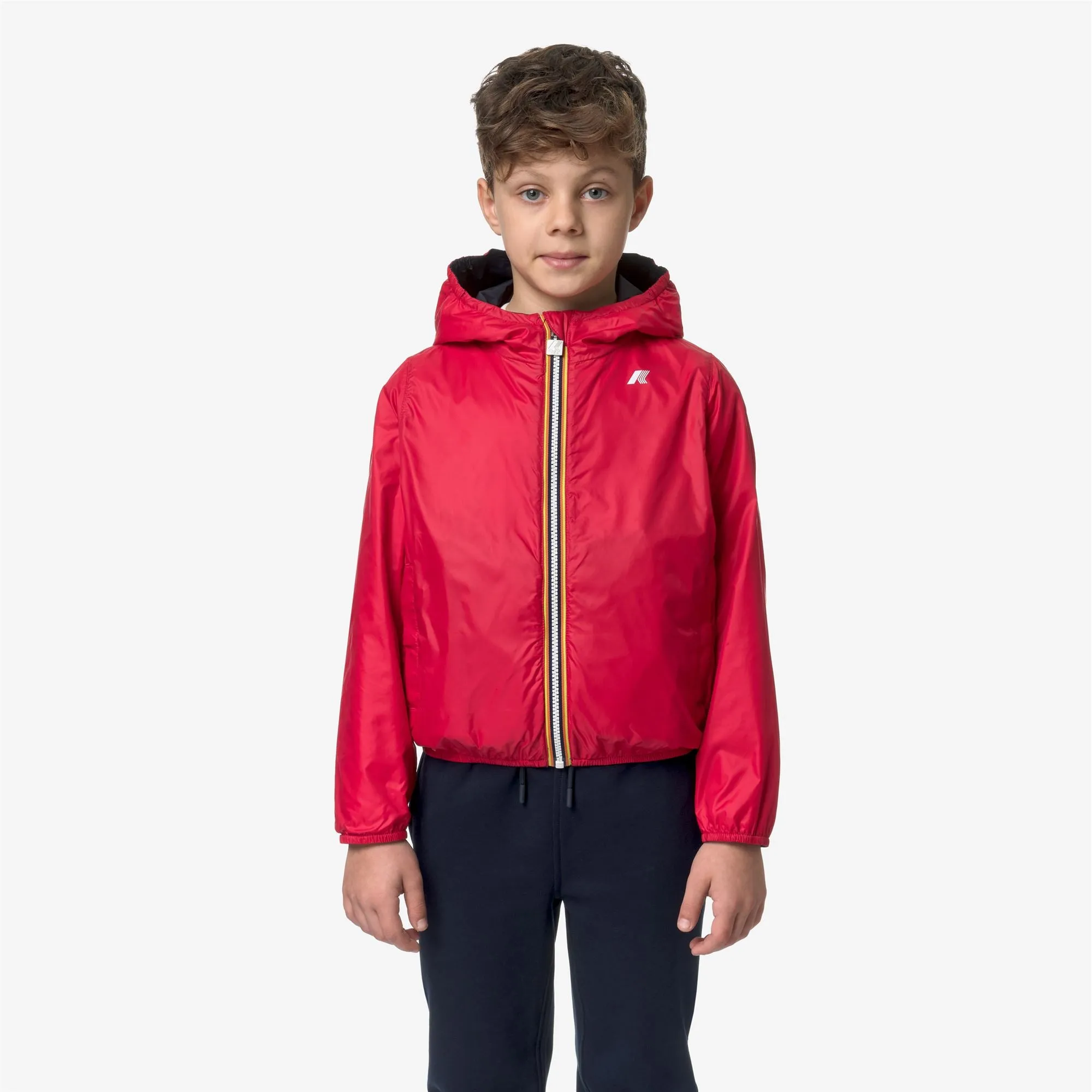P. JAKE PLUS.2 REVERSIBLE - Jackets - Short - BOY - BLUE DEPTH-RED sold by K-Way product image thumbnail 3