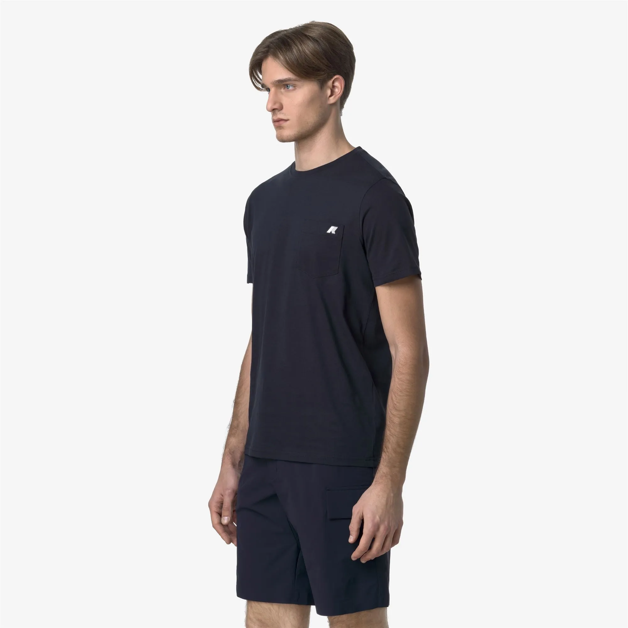 SIGUR SLIM JERSEY - T-Shirts & Top - T-Shirt - Man - Blue Depth sold by K-Way product image thumbnail 4