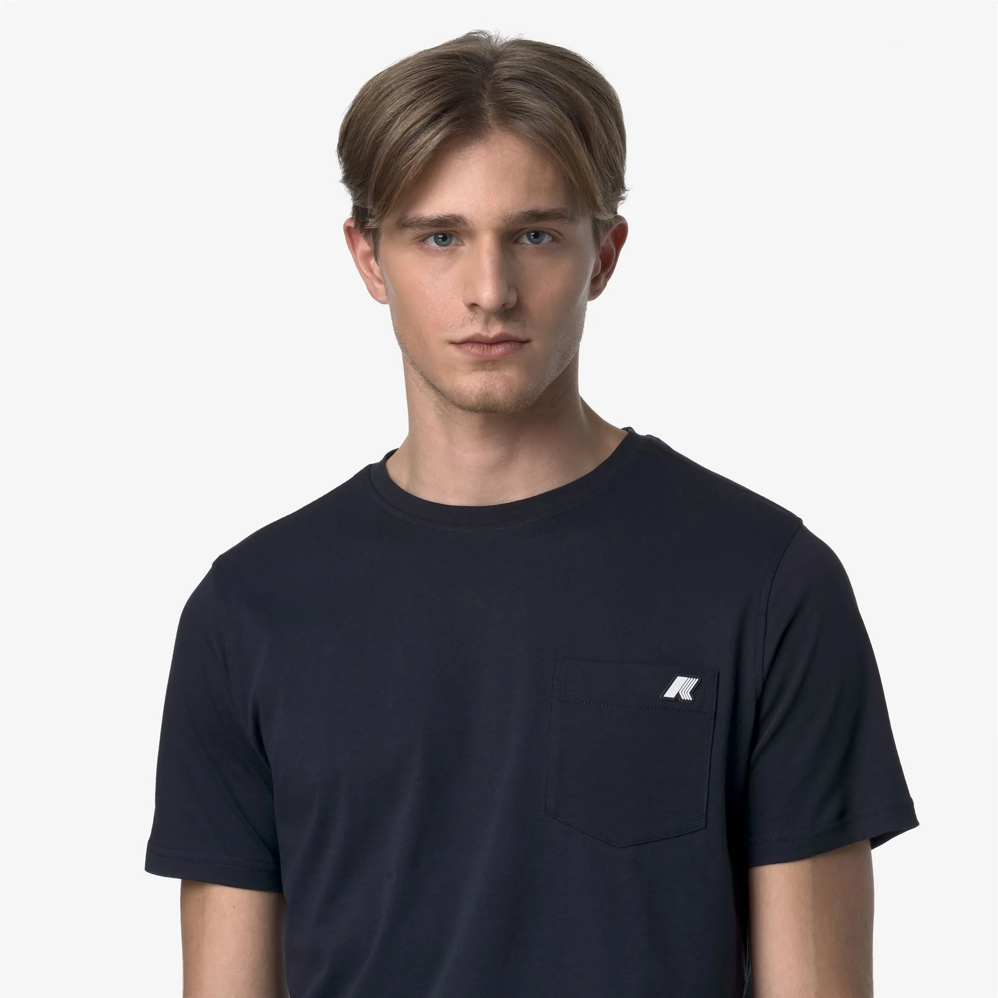 SIGUR SLIM JERSEY - T-Shirts & Top - T-Shirt - Man - Blue Depth sold by K-Way product image thumbnail 2
