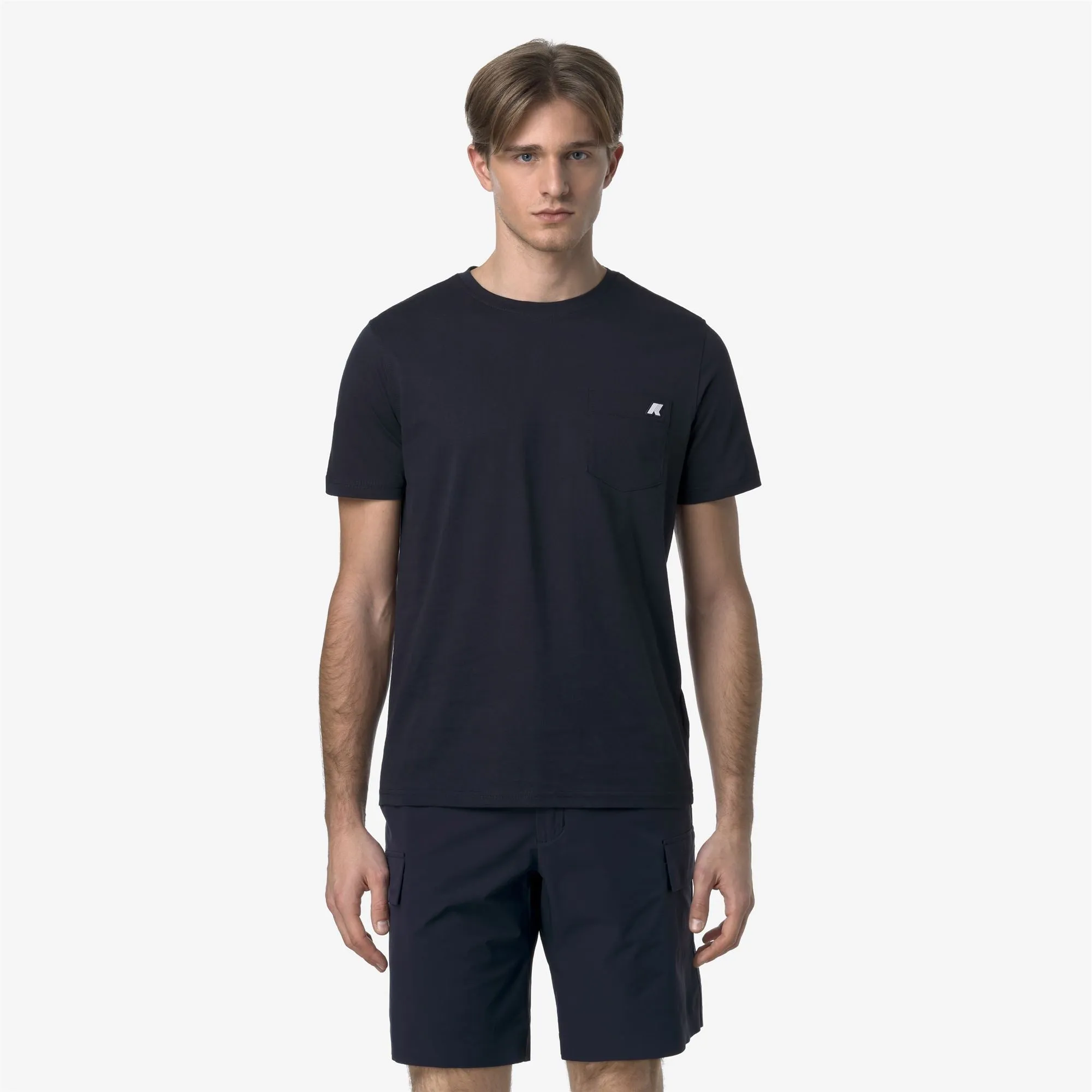 SIGUR SLIM JERSEY - T-Shirts & Top - T-Shirt - Man - Blue Depth sold by K-Way product image thumbnail 3