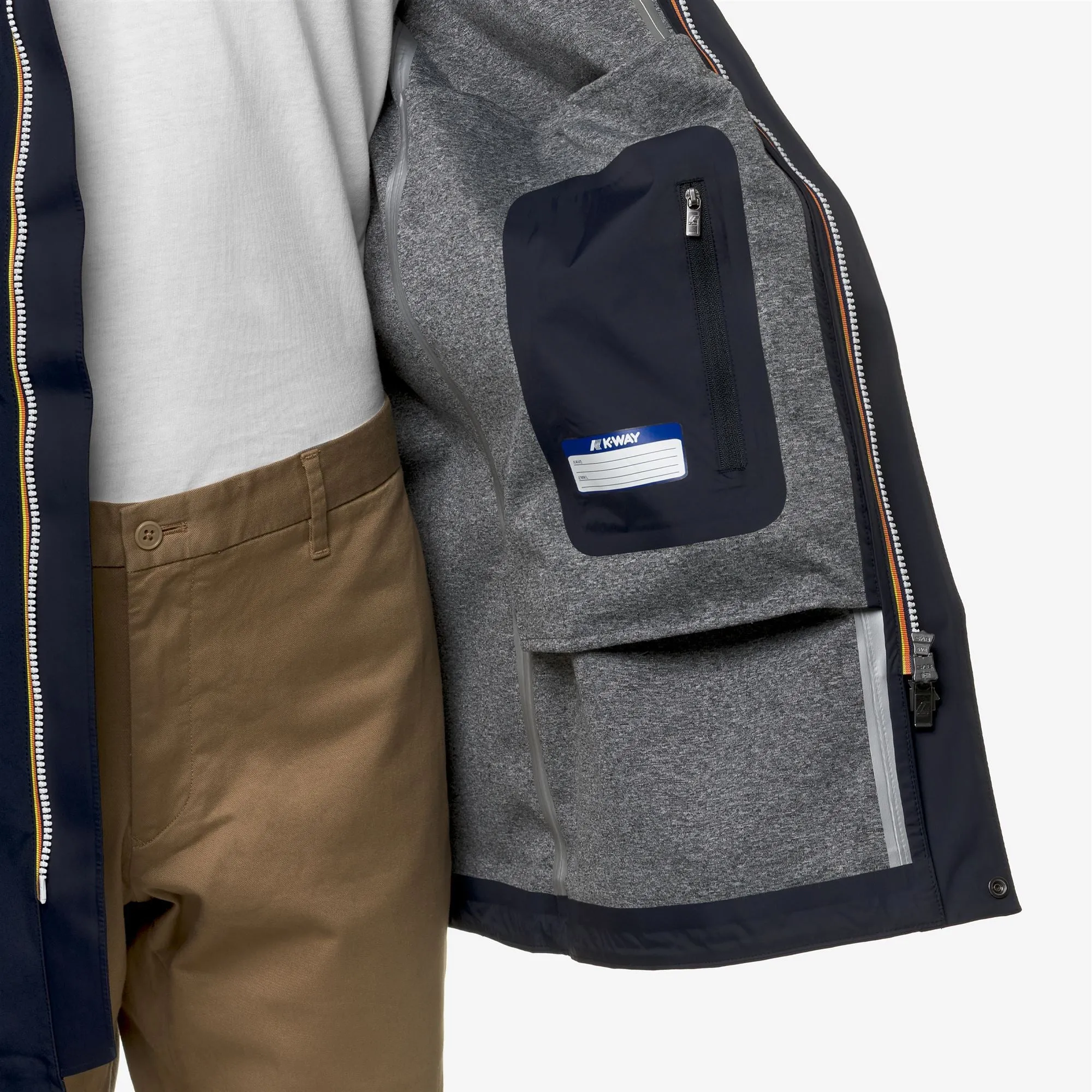 TOMMY BONDED JERSEY - Jackets - 3/4 LENGTH - MAN - BLUE DEPTH sold by K-Way product image thumbnail 2