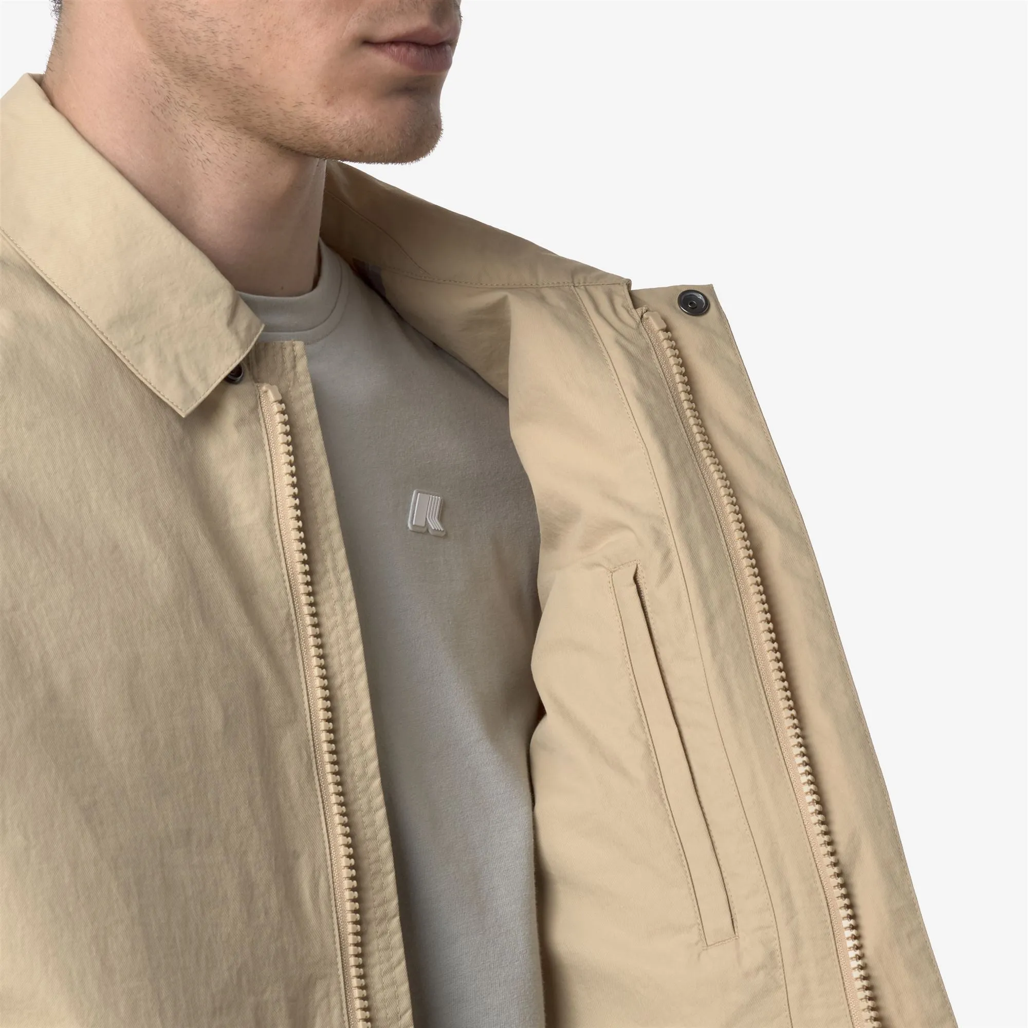 BROEN COTTON NYLON - Jackets - Short - MAN - BEIGE ROPE sold by K-Way product image thumbnail 2