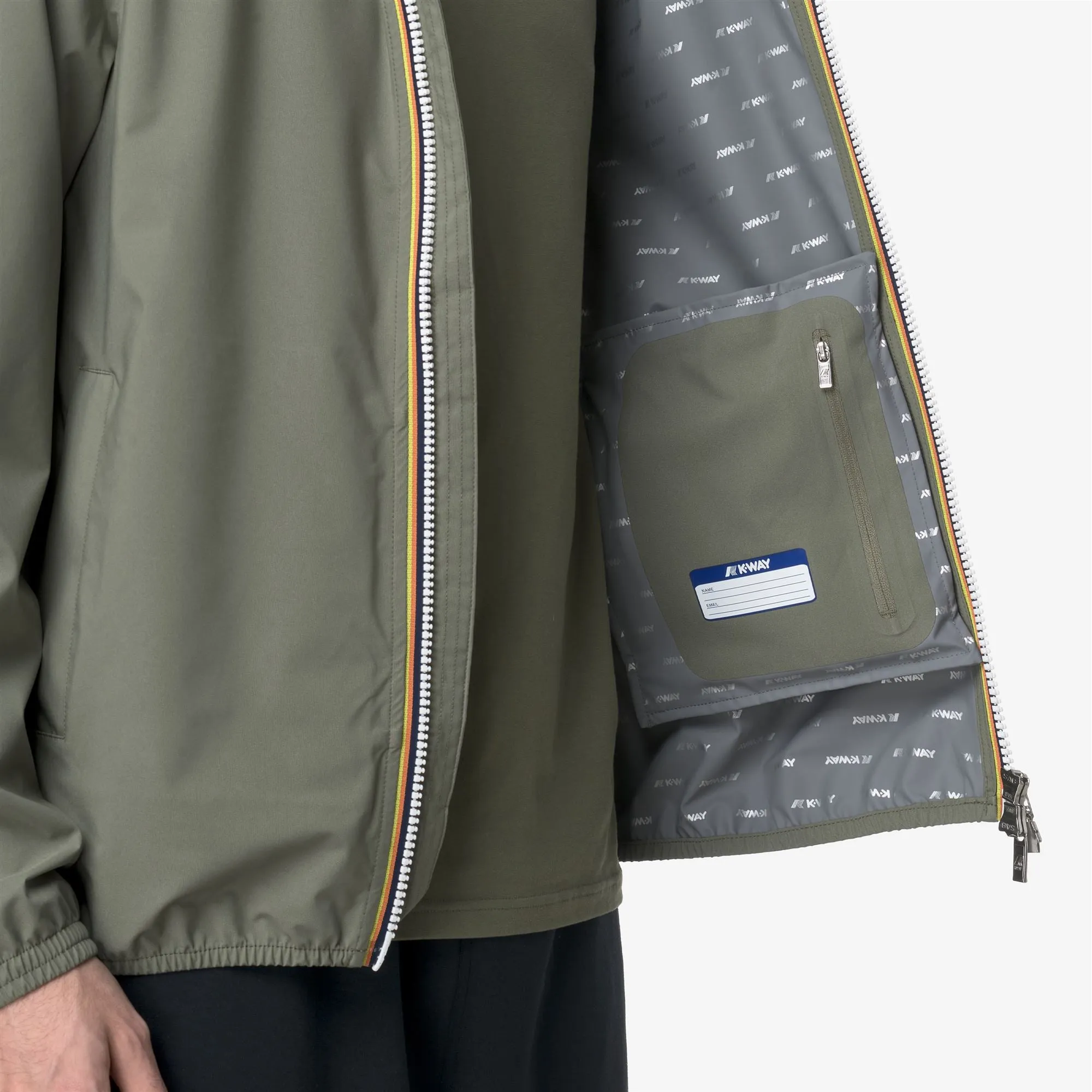 JACK STRETCH DOT - Jackets - Short - Man - Green Lichen sold by K-Way product image thumbnail 2