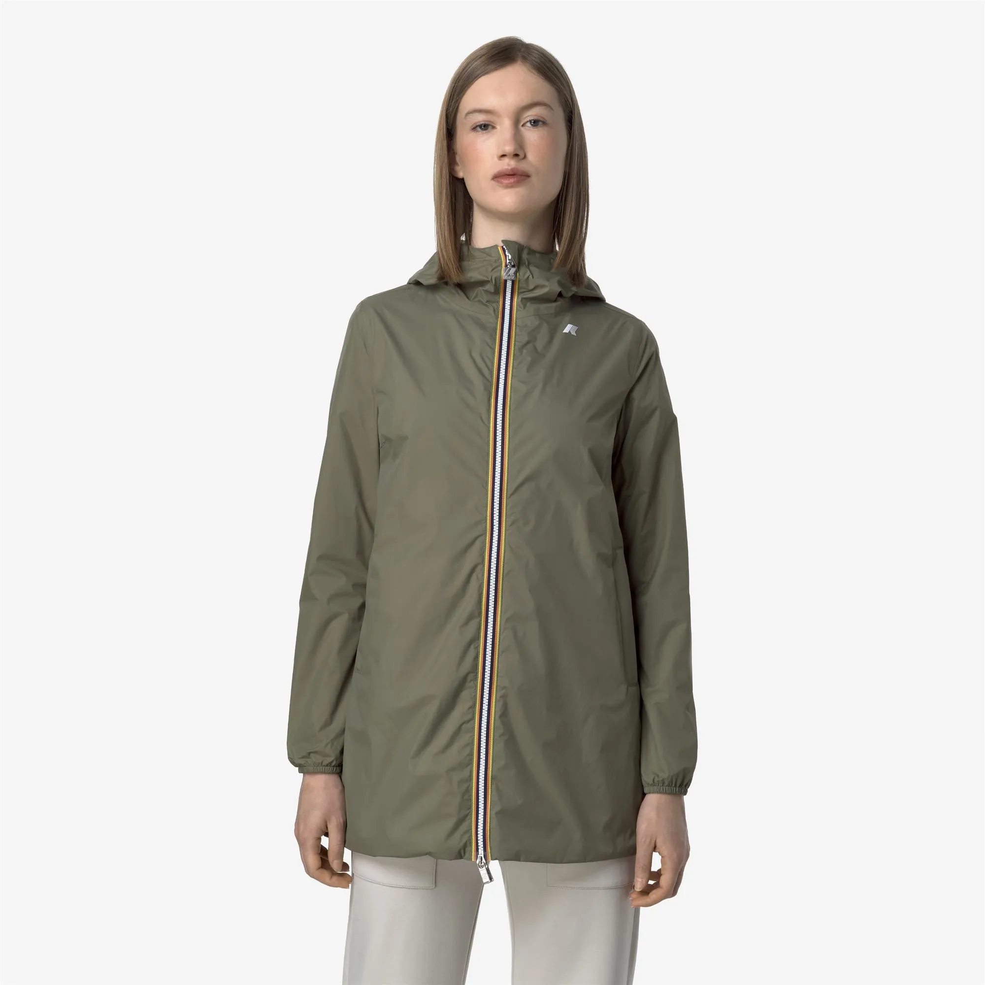 SOPHIE PLUS.2 DOUBLE - Jackets - Mid - Woman - Green Lichen-BEIGE LT sold by K-Way product image thumbnail 4