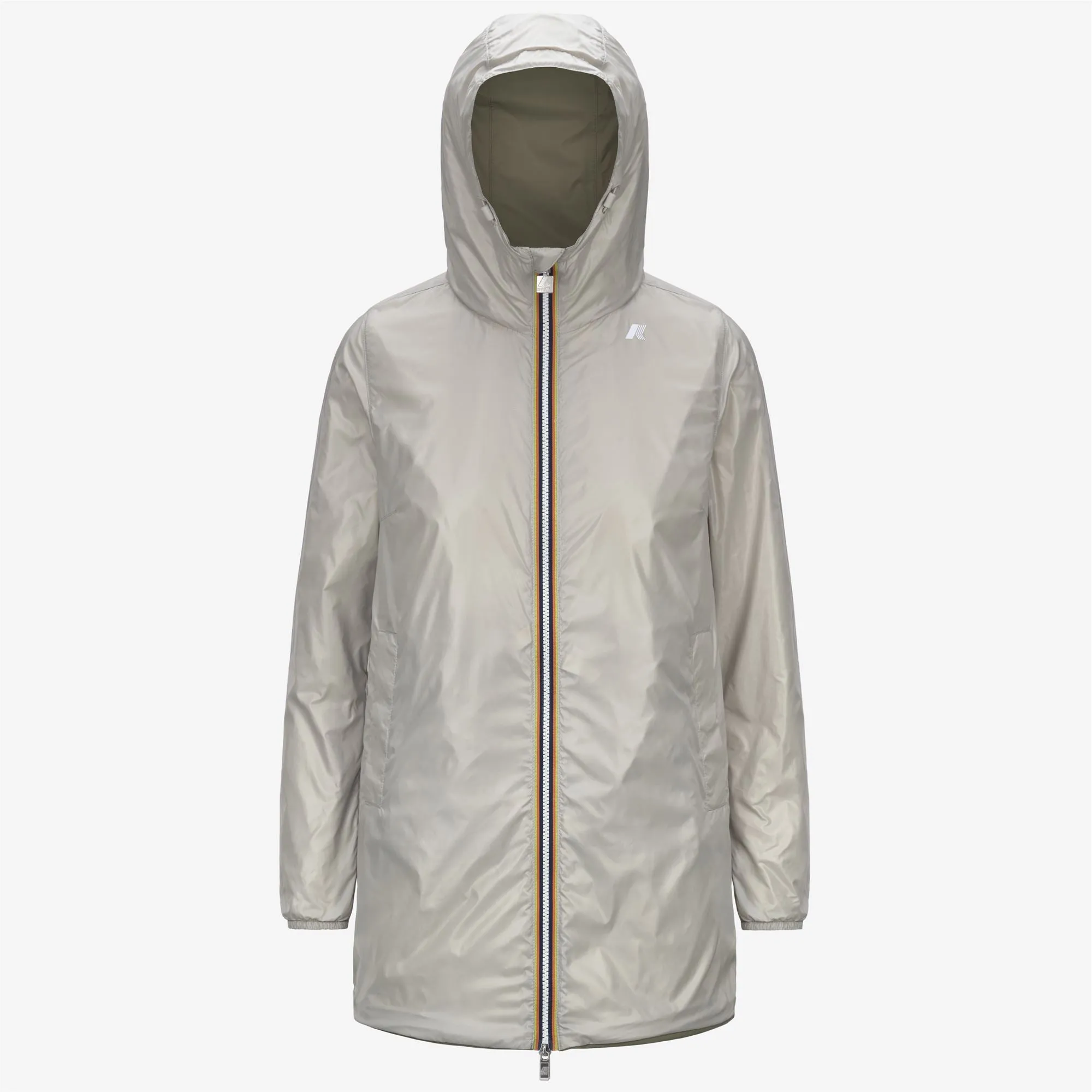 SOPHIE PLUS.2 DOUBLE - Jackets - Mid - Woman - Green Lichen-BEIGE LT sold by K-Way product image thumbnail 2