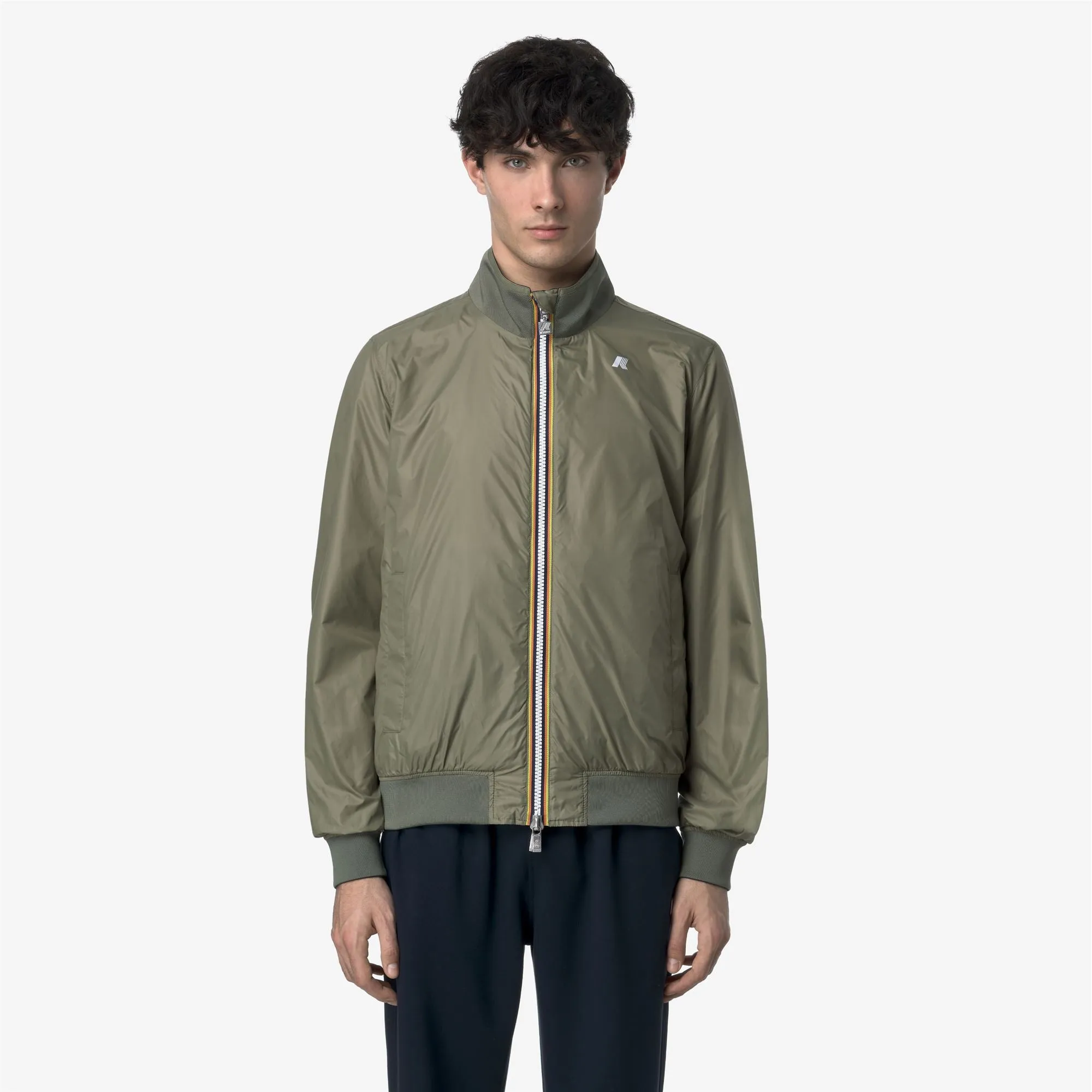ARSENE PLUS.2 REVERSIBLE - Jackets - Short - MAN - BLUE DEPTH-GREEN LICHEN sold by K-Way product image thumbnail 3