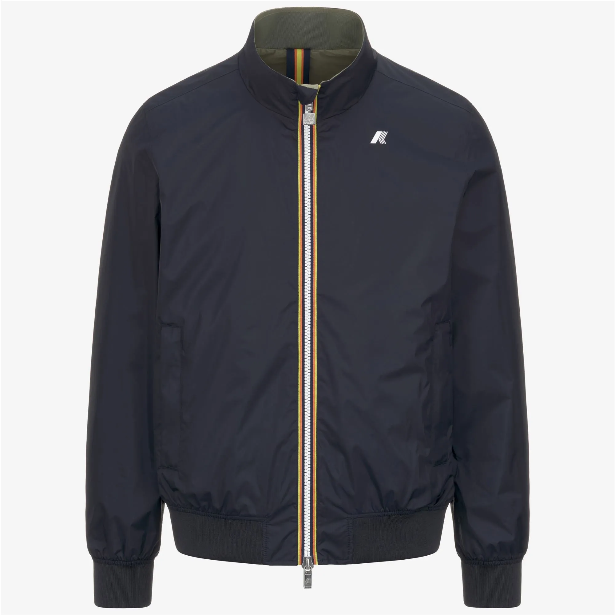 ARSENE PLUS.2 REVERSIBLE - Jackets - Short - MAN - BLUE DEPTH-GREEN LICHEN sold by K-Way