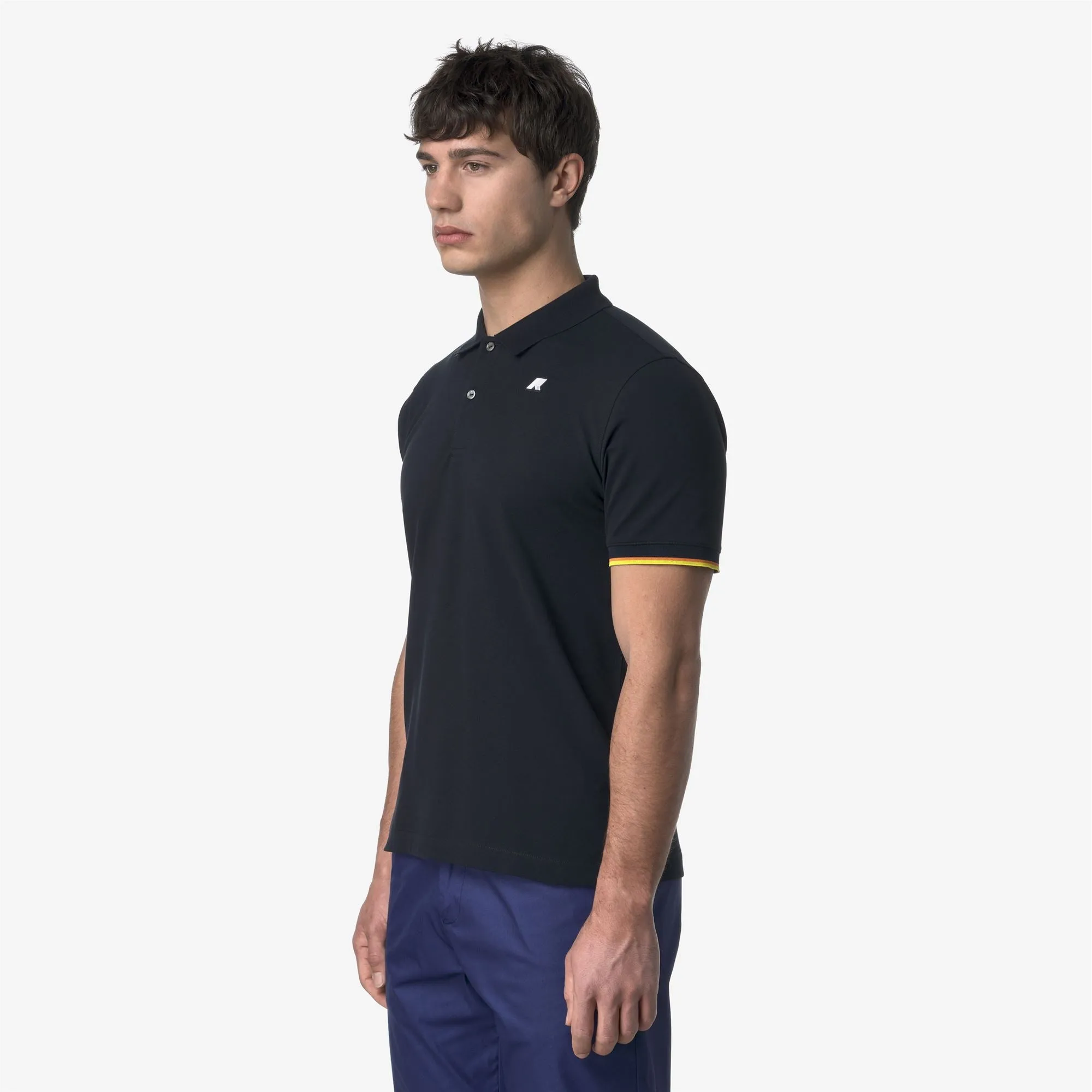VINCENT PIQUE - Polo Shirts - Polo - MAN - BLUE DEPTH sold by K-Way product image thumbnail 4