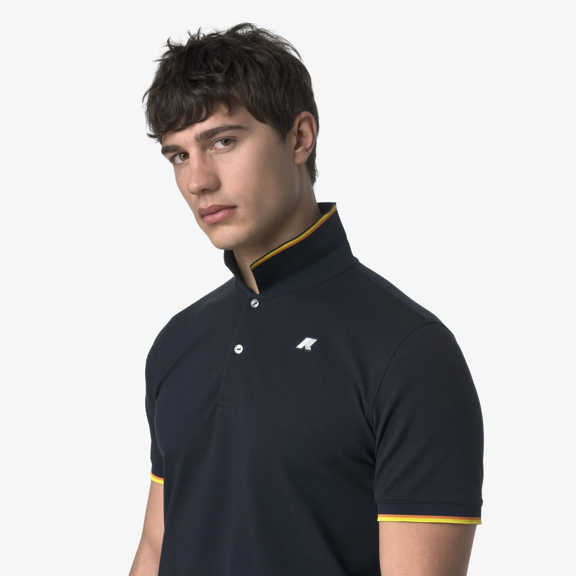 VINCENT PIQUE - Polo Shirts - Polo - MAN - BLUE DEPTH sold by K-Way product image thumbnail 2