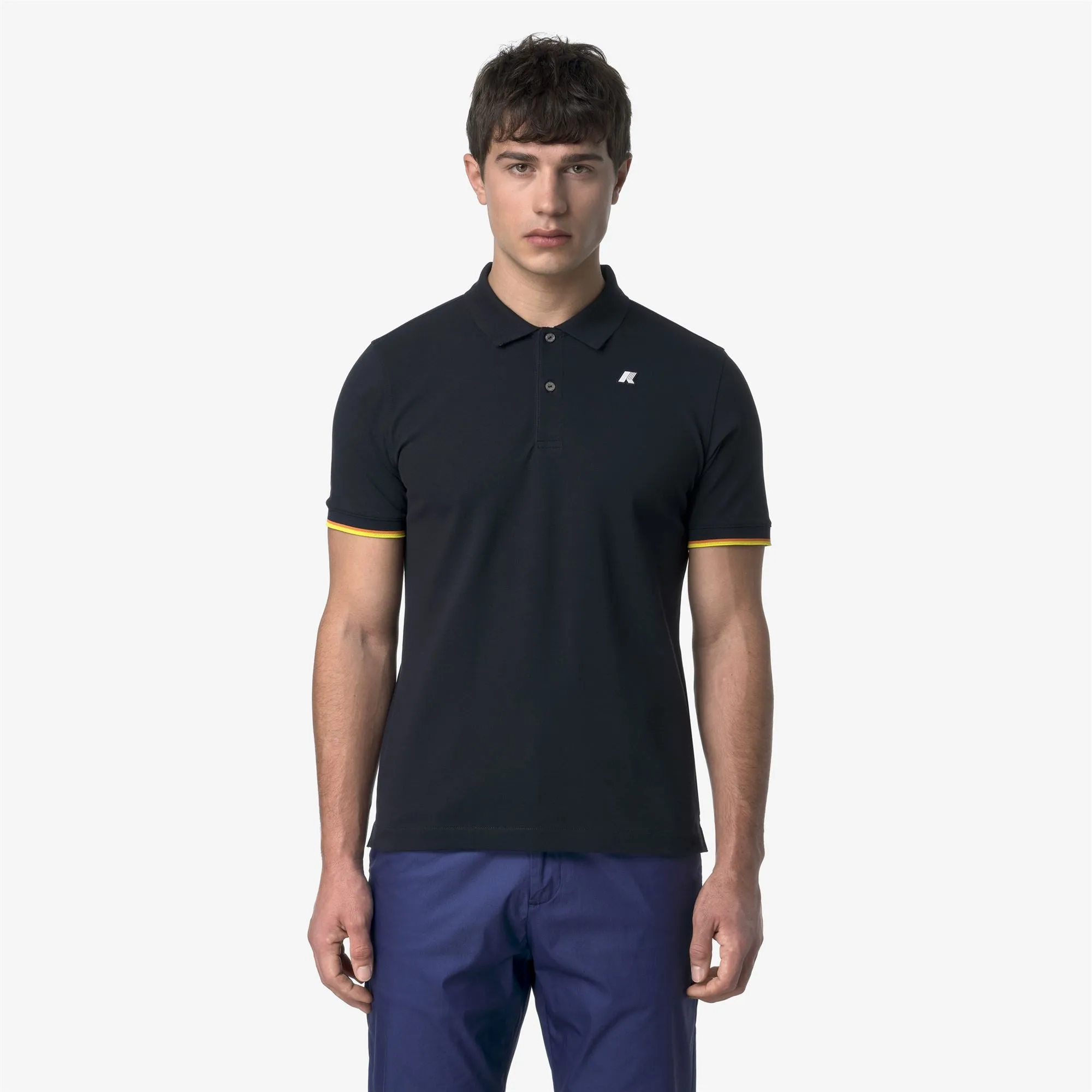 VINCENT PIQUE - Polo Shirts - Polo - MAN - BLUE DEPTH sold by K-Way product image thumbnail 3