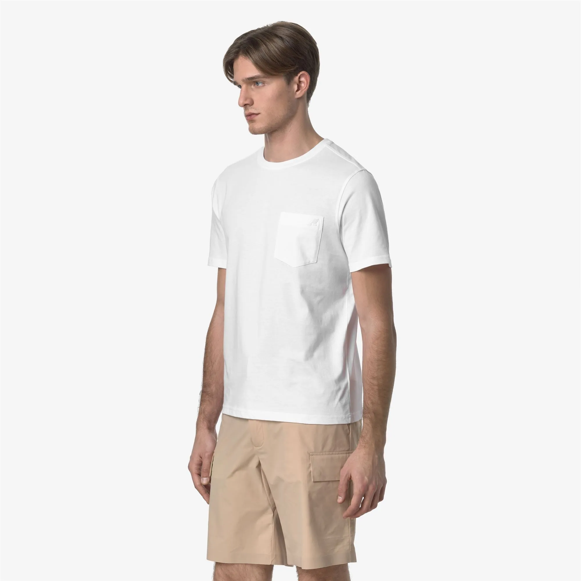 SIGUR SLIM JERSEY - T-Shirts & Top - T-Shirt - Man - White sold by K-Way product image thumbnail 4