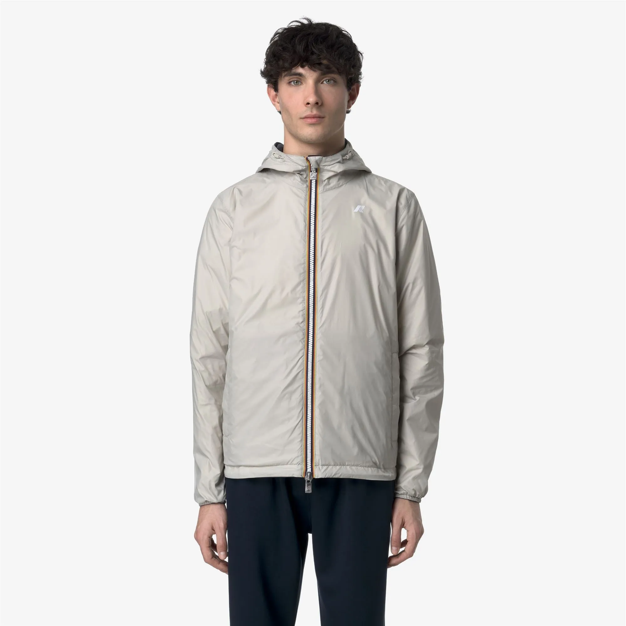 JAKE PLUS.2 REVERSIBLE - Jackets - Short - MAN - BLUE DEPTH-BEIGE LT sold by K-Way product image thumbnail 3