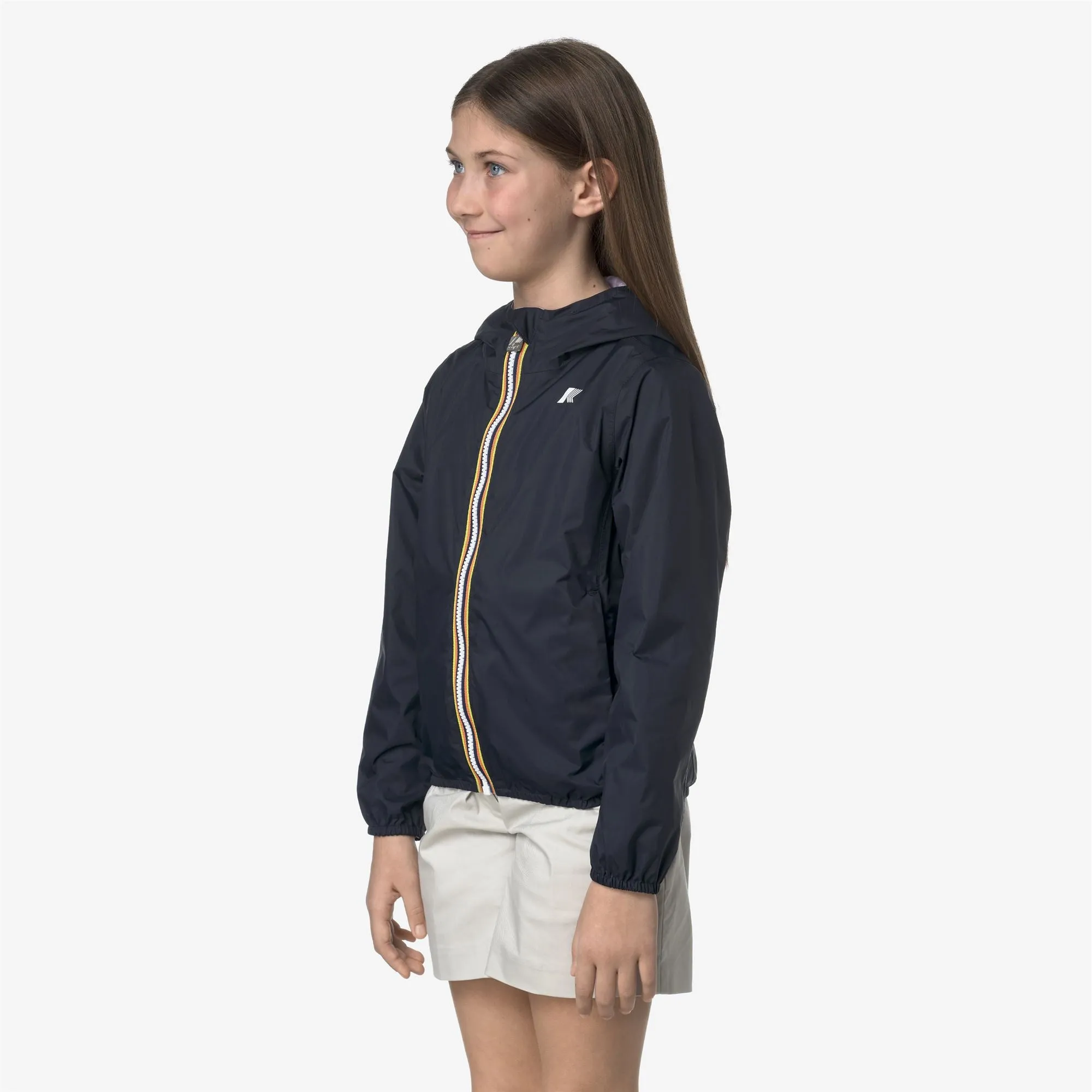 P. LILY PLUS.2 REVERSIBLE - Jackets - Short - GIRL - BLUE DEPTH-VIOLET SHEER sold by K-Way product image thumbnail 5
