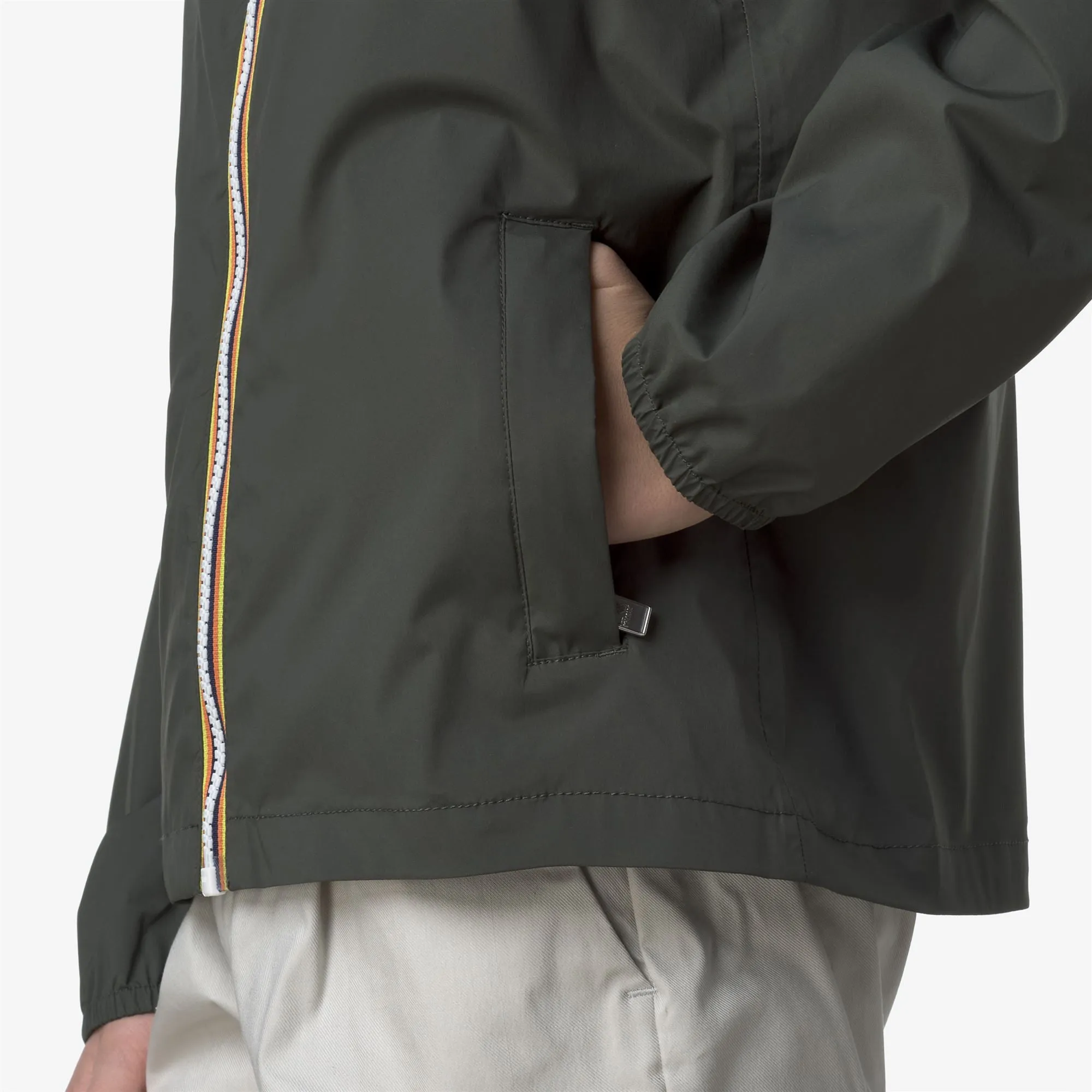 P. JACK STRETCH NYLON JERSEY - Jackets - Short - BOY - GREEN BLACKISH sold by K-Way product image thumbnail 2