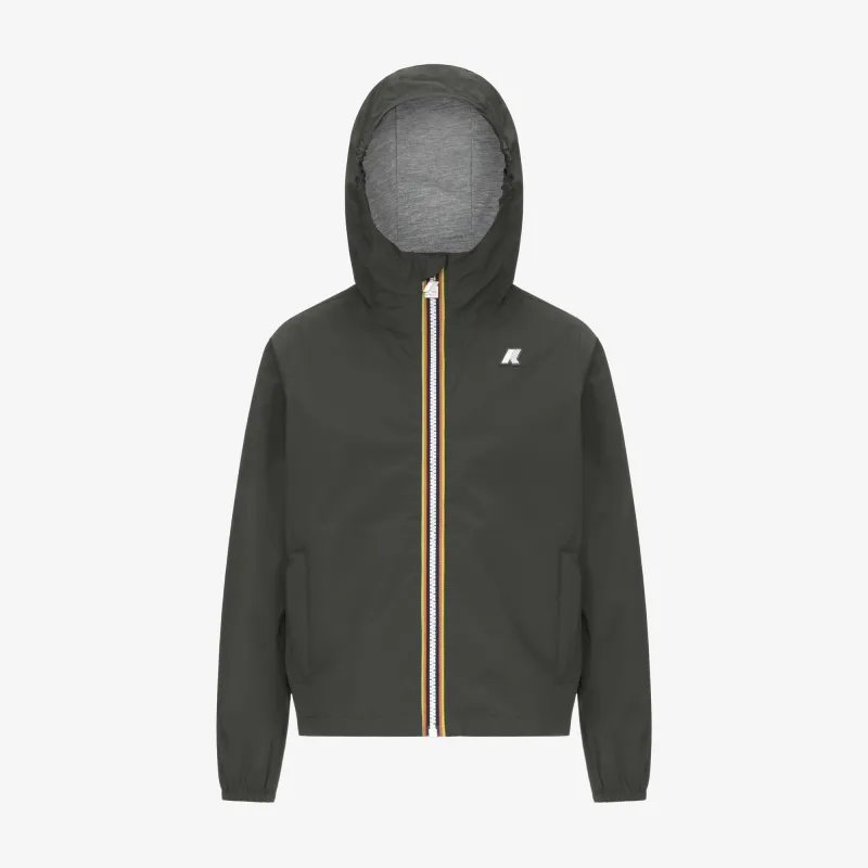 P. JACK STRETCH NYLON JERSEY - Jackets - Short - BOY - GREEN BLACKISH sold by K-Way