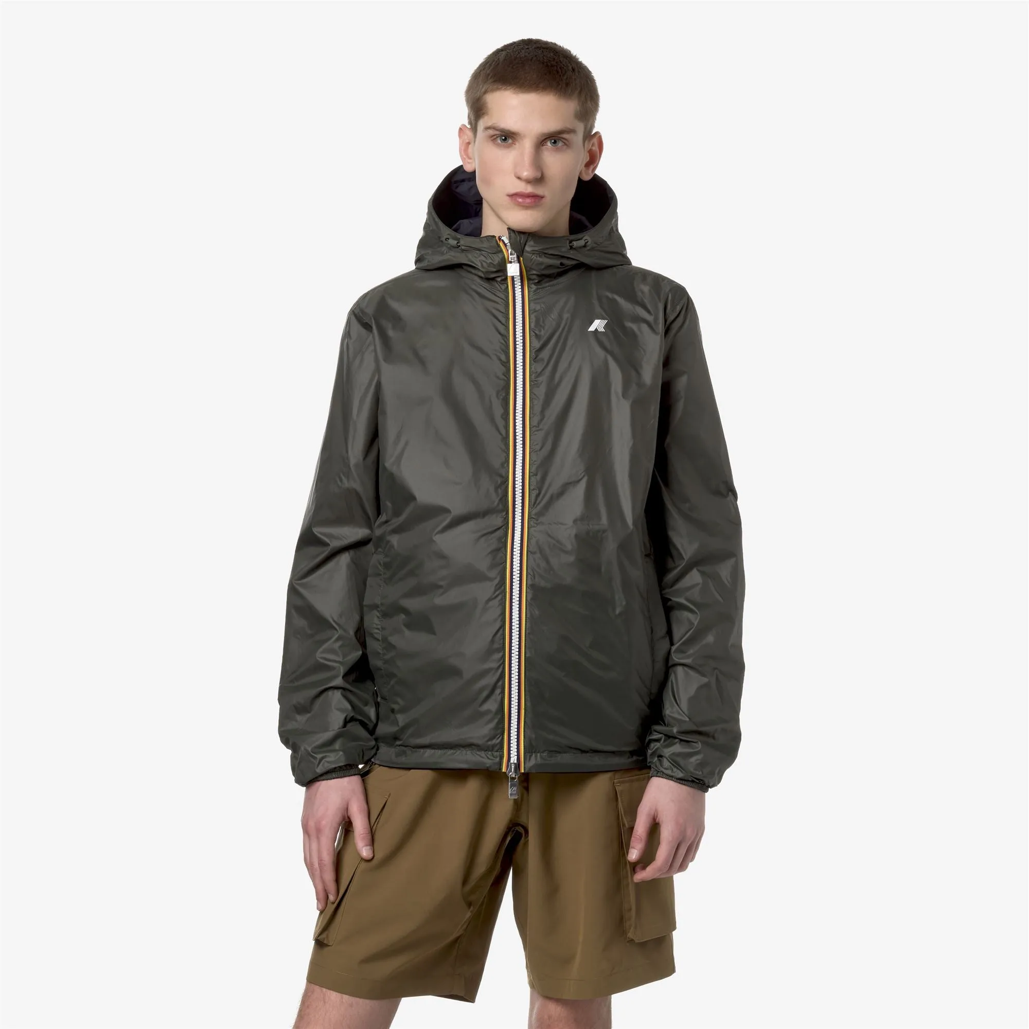 JAKE PLUS.2 REVERSIBLE - Jackets - Short - MAN - BLUE D-GREEN B sold by K-Way product image thumbnail 3