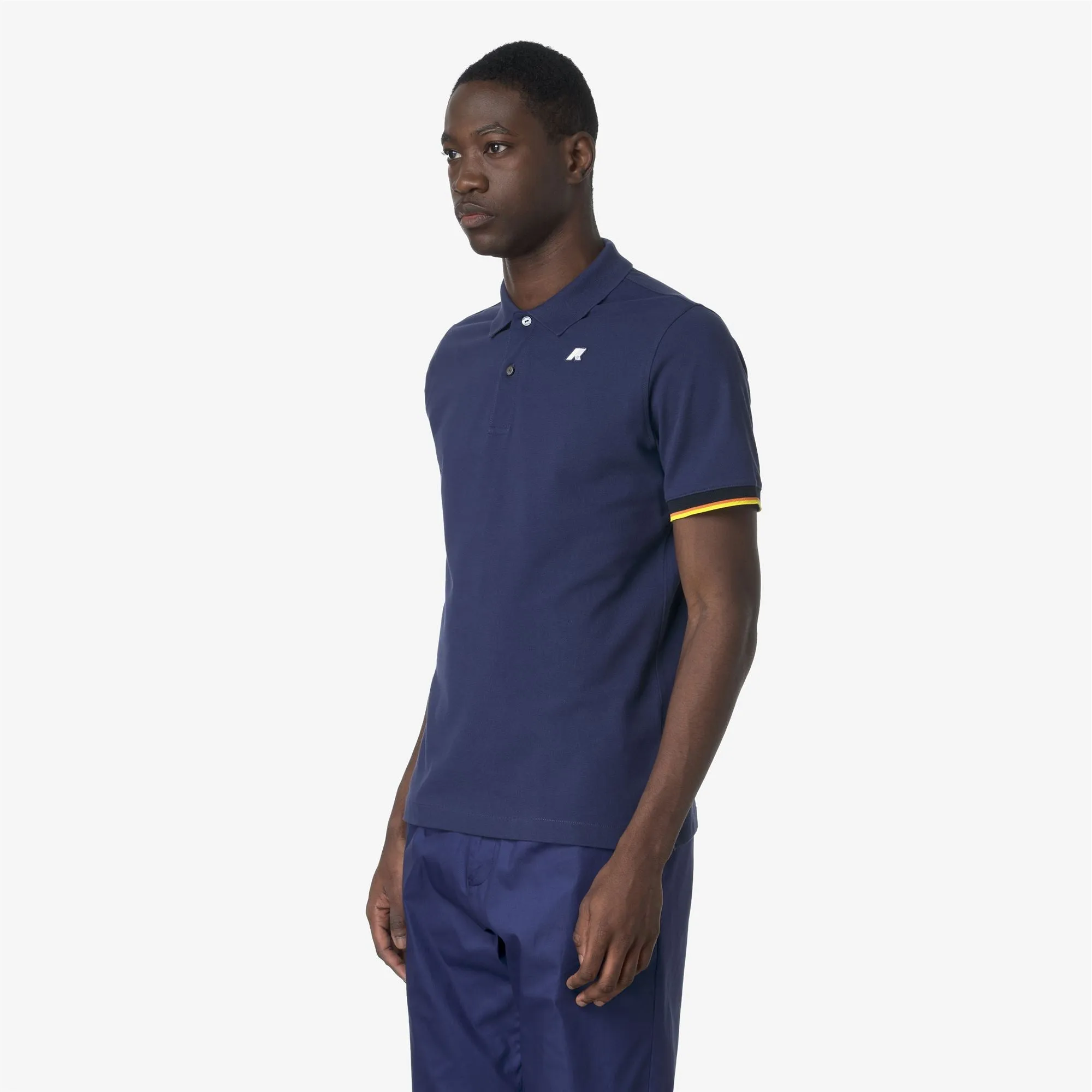 VINCENT PIQUE - Polo Shirts - Polo - MAN - BLUE DEEP COBALT sold by K-Way product image thumbnail 4