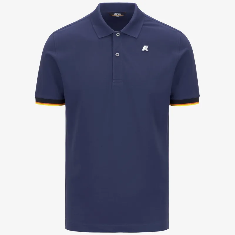 VINCENT PIQUE - Polo Shirts - Polo - MAN - BLUE DEEP COBALT sold by K-Way