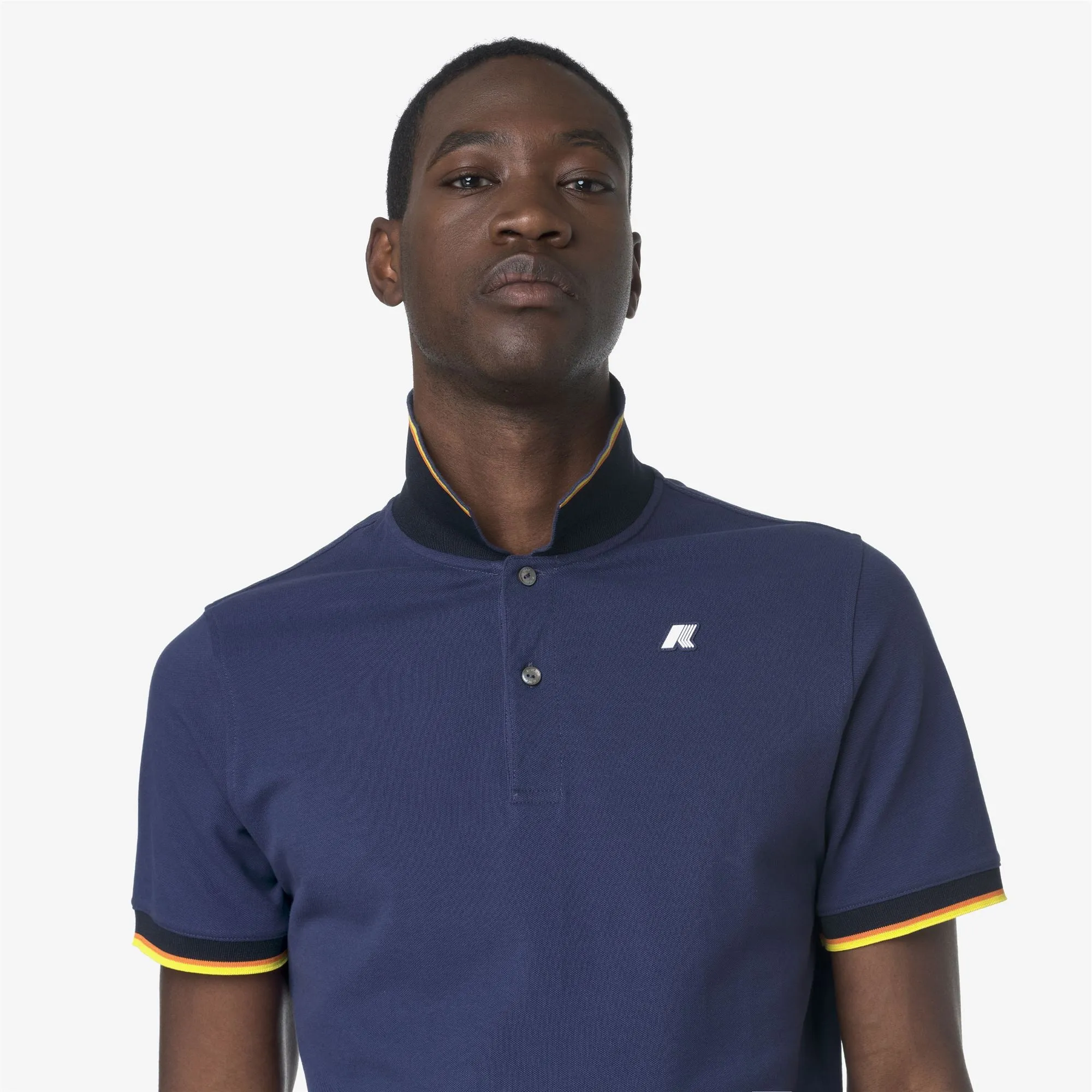 VINCENT PIQUE - Polo Shirts - Polo - MAN - BLUE DEEP COBALT sold by K-Way product image thumbnail 2