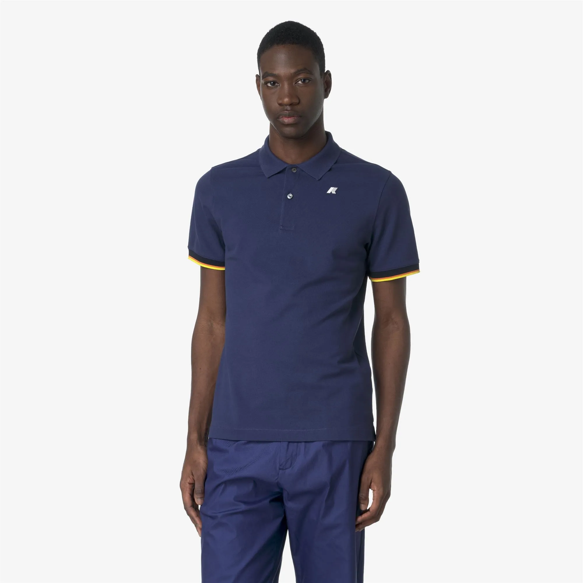 VINCENT PIQUE - Polo Shirts - Polo - MAN - BLUE DEEP COBALT sold by K-Way product image thumbnail 3