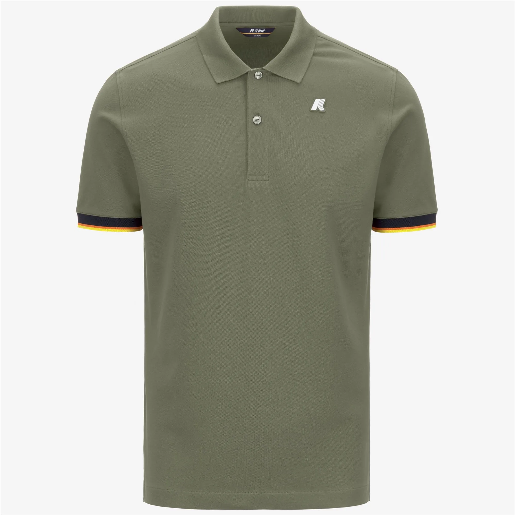 VINCENT PIQUE - Polo Shirts - Polo - MAN - GREEN LICHEN sold by K-Way