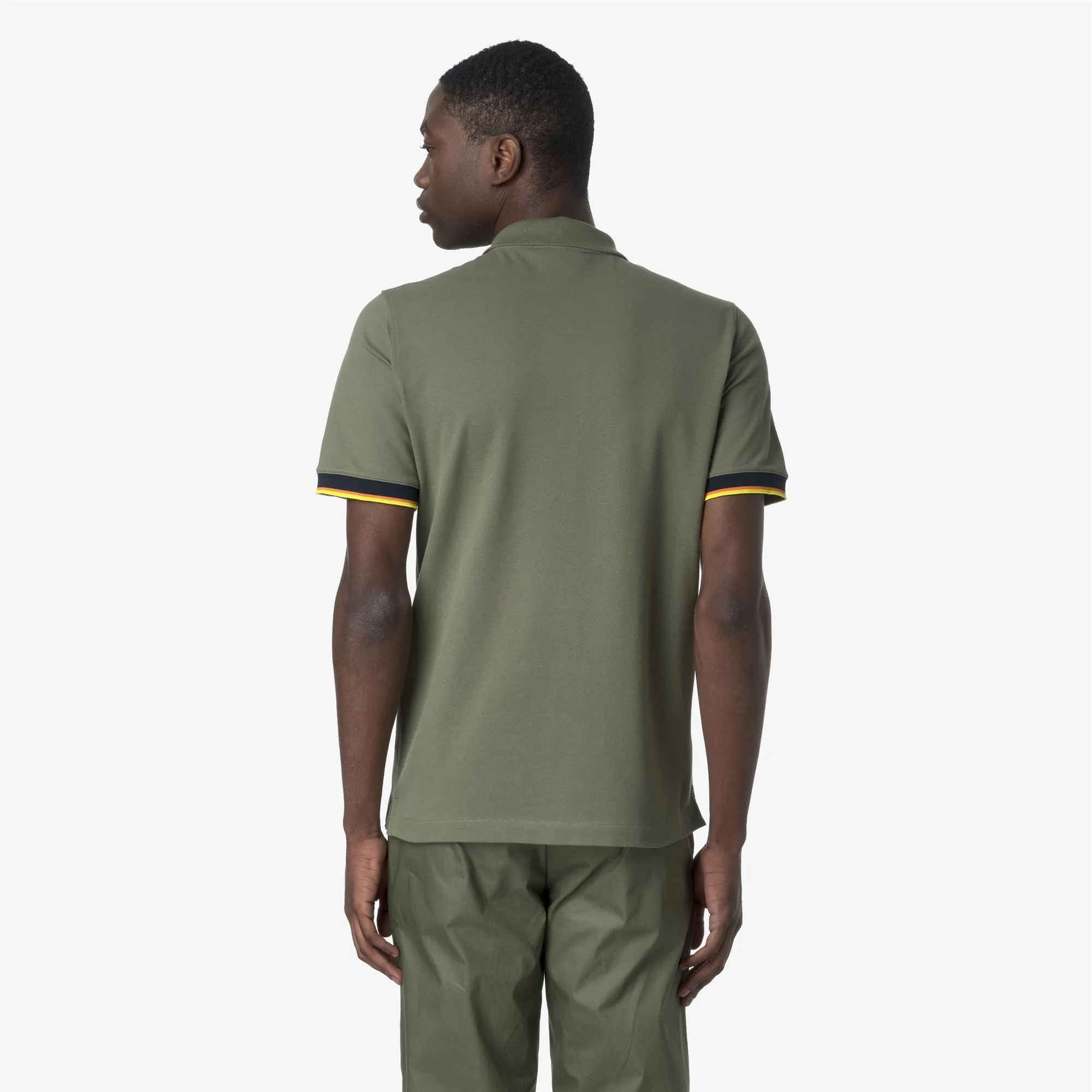 VINCENT PIQUE - Polo Shirts - Polo - MAN - GREEN LICHEN sold by K-Way product image thumbnail 5