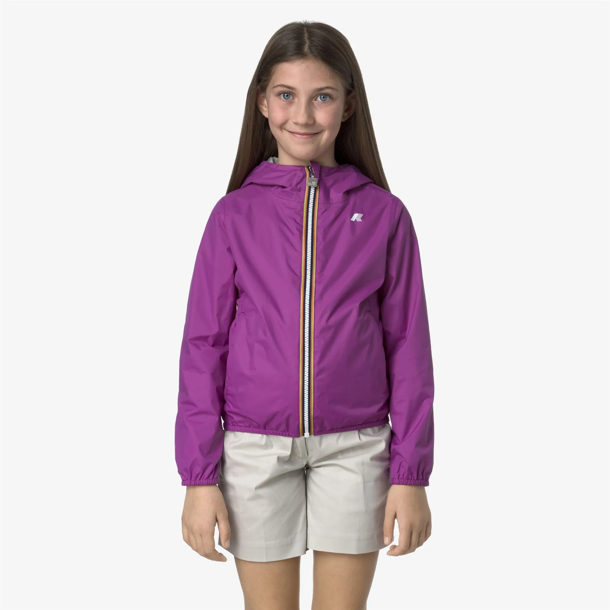 P. LILY PLUS.2 DOUBLE - Jackets - Short - Girl - Violet-BEIGE LT sold by K-Way product image thumbnail 4