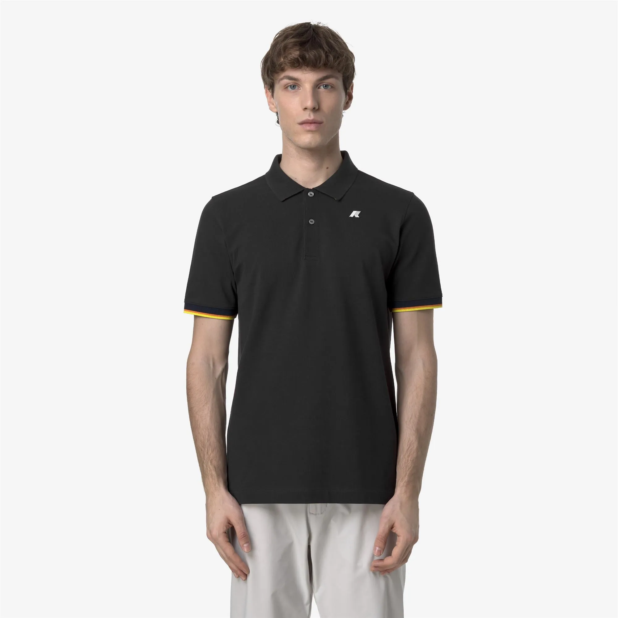 VINCENT PIQUE - Polo Shirts - Polo - MAN - BLACK PURE sold by K-Way product image thumbnail 3
