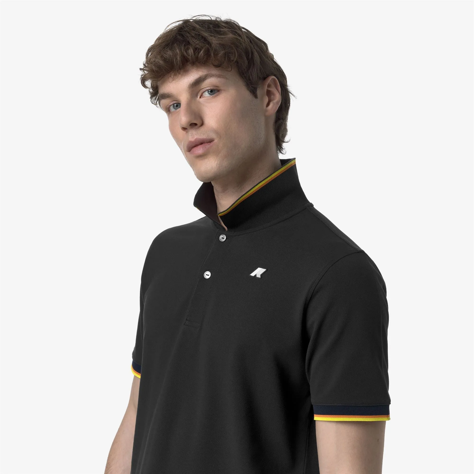 VINCENT PIQUE - Polo Shirts - Polo - MAN - BLACK PURE sold by K-Way product image thumbnail 2