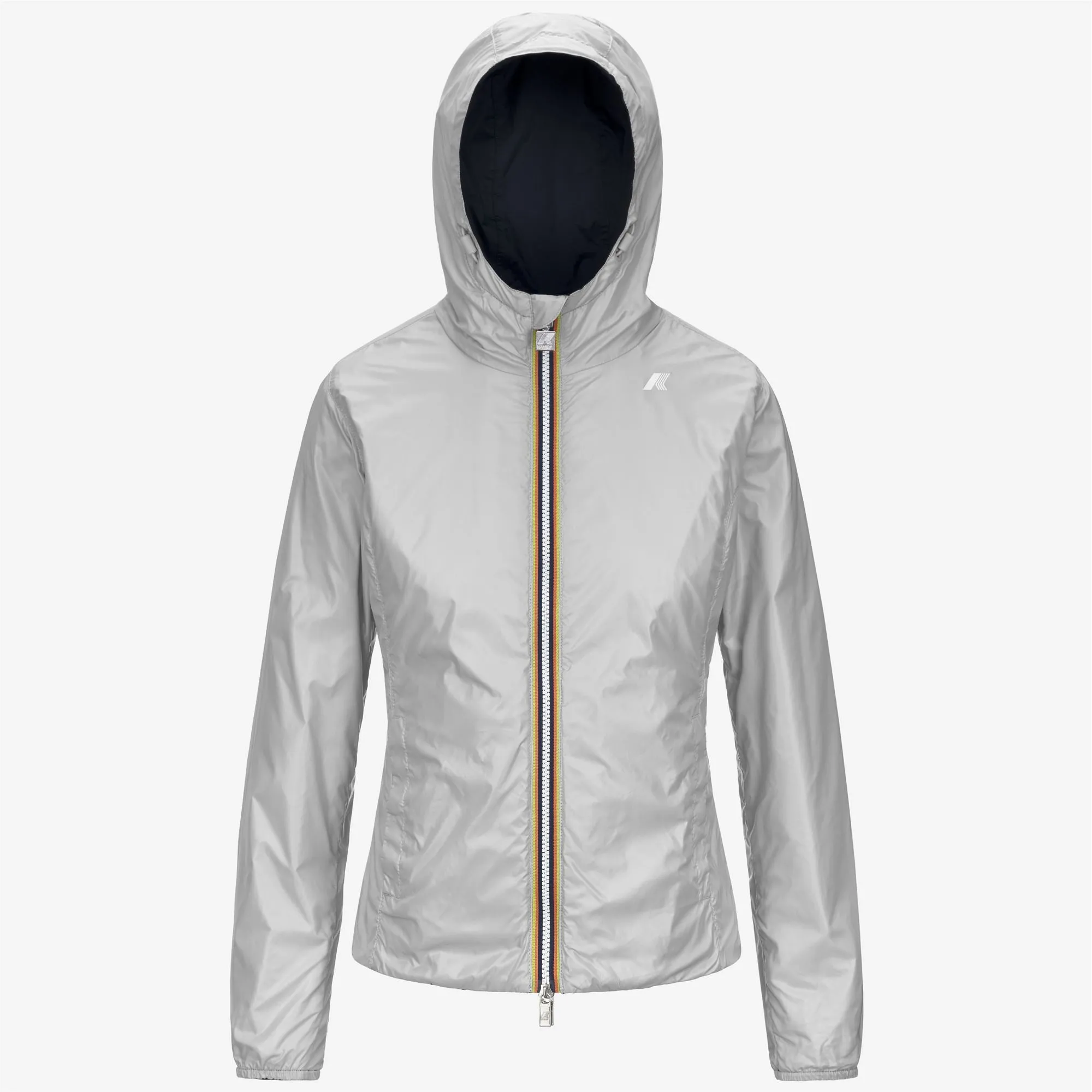 LILY PLUS.2 REVERSIBLE - Jackets - Short - WOMAN - BLUE DEPTH-GREY sold by K-Way product image thumbnail 2