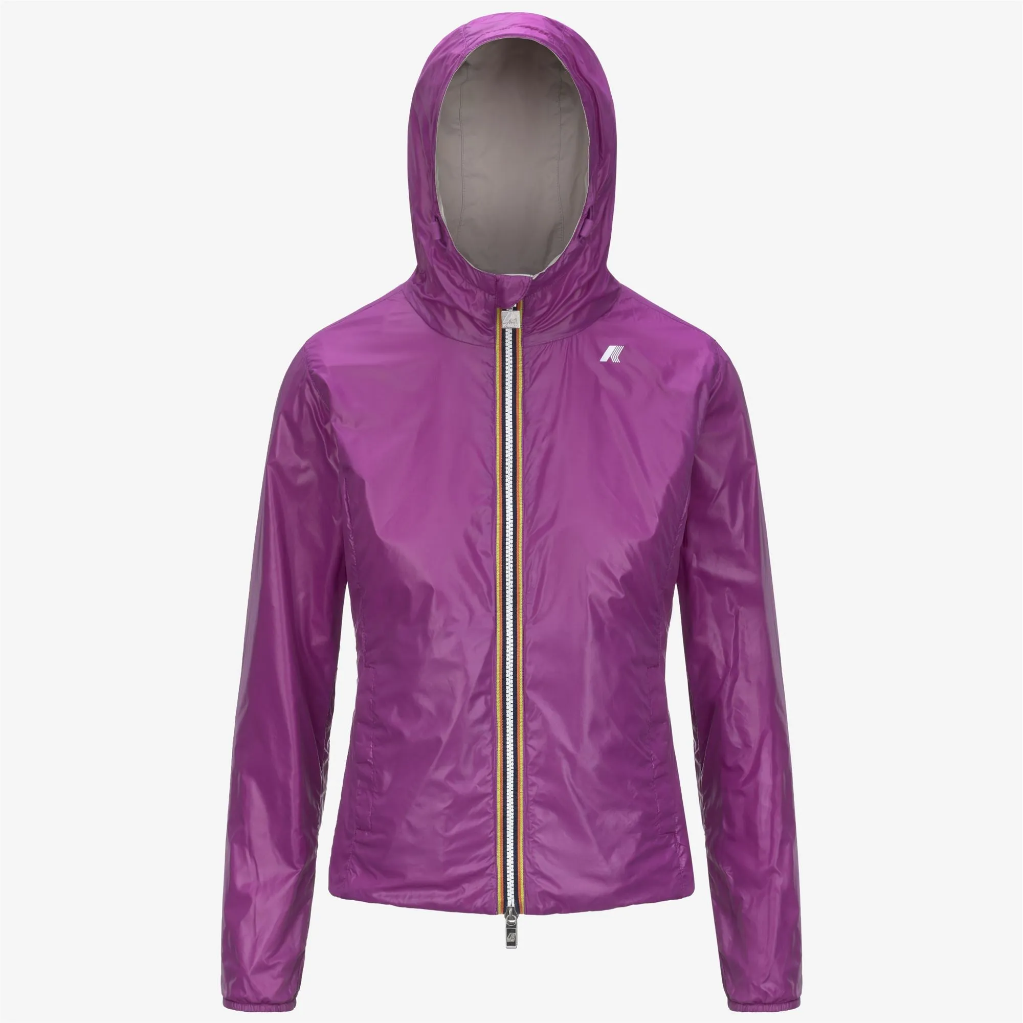 LILY PLUS.2 REVERSIBLE - Jackets - Short - WOMAN - BEIGE LT-VIOLET sold by K-Way product image thumbnail 2
