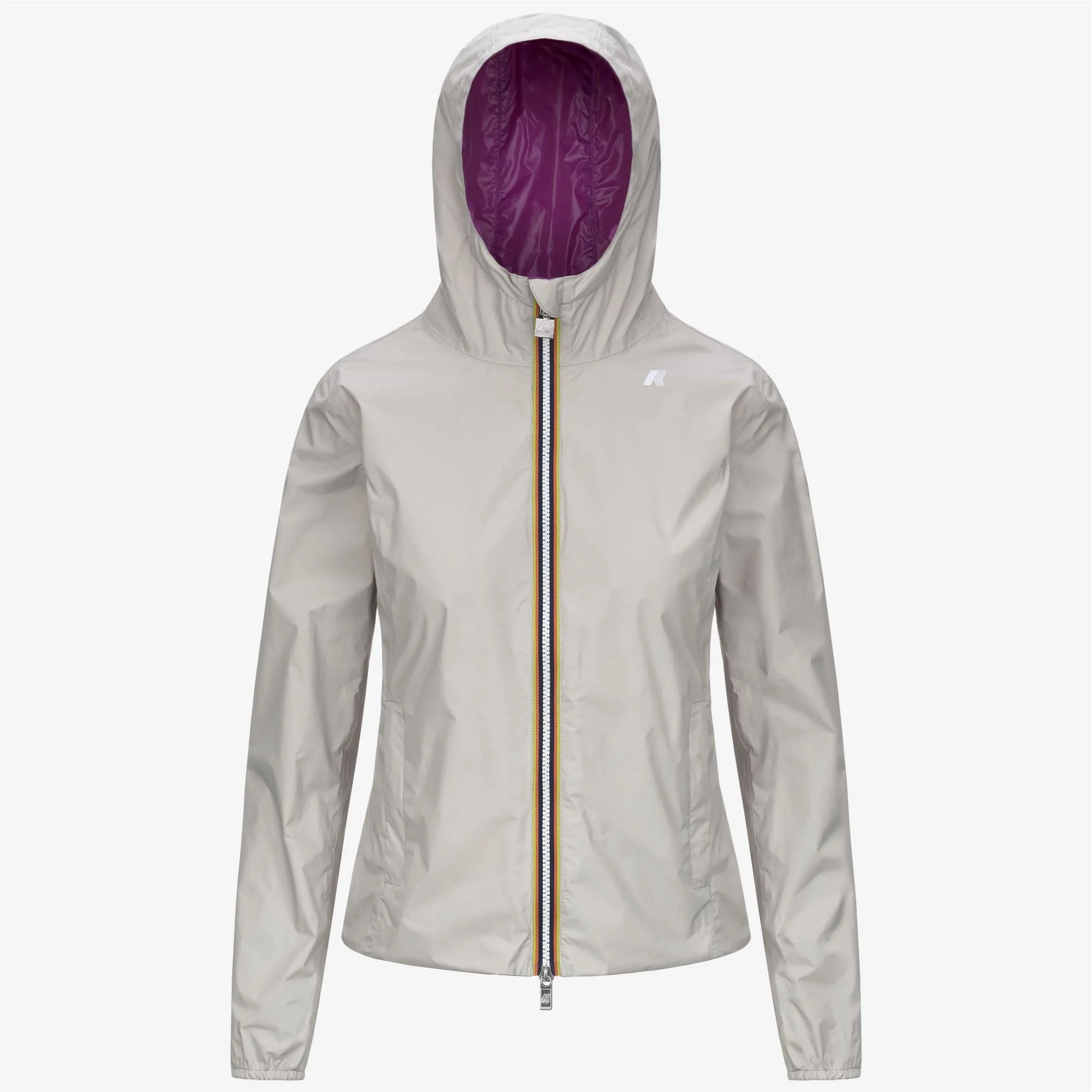 LILY PLUS.2 REVERSIBLE - Jackets - Short - WOMAN - BEIGE LT-VIOLET sold by K-Way