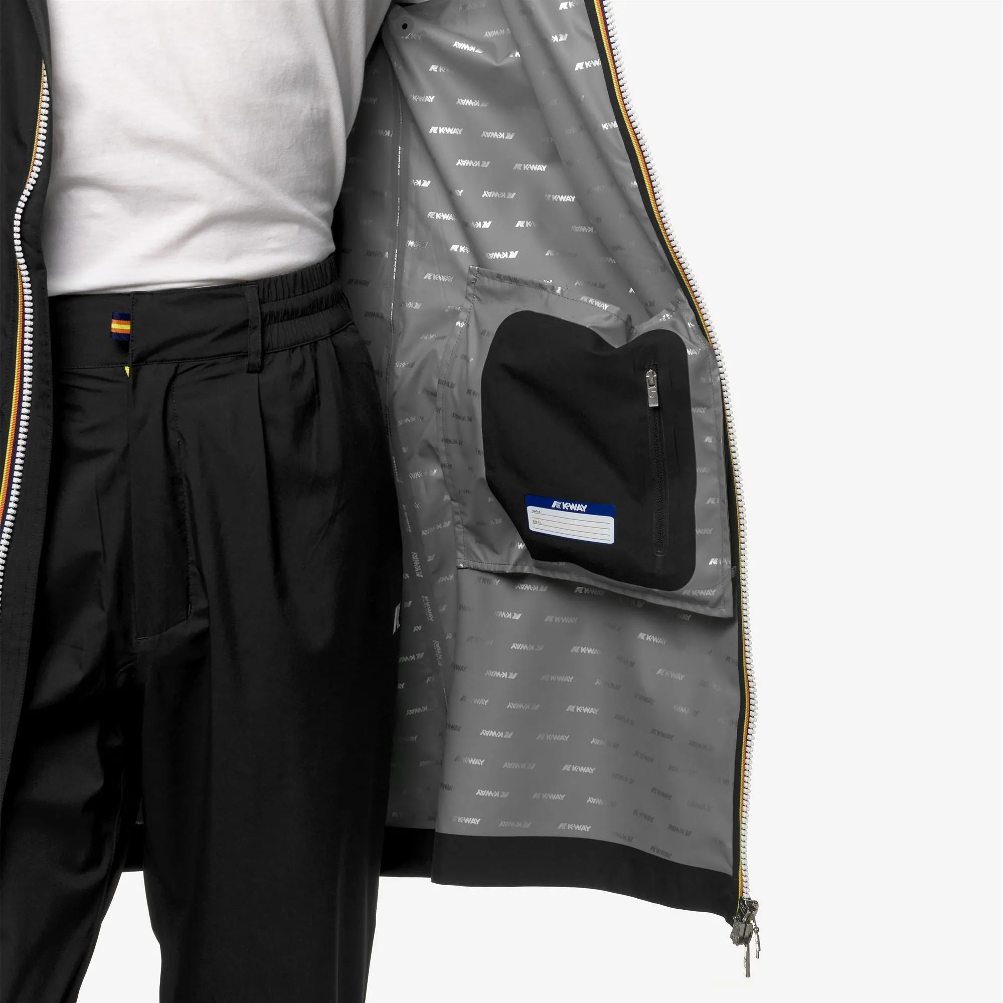 THOMAS STRETCH DOT - Jackets - 3/4 Length - Man - Black Pure sold by K-Way product image thumbnail 2