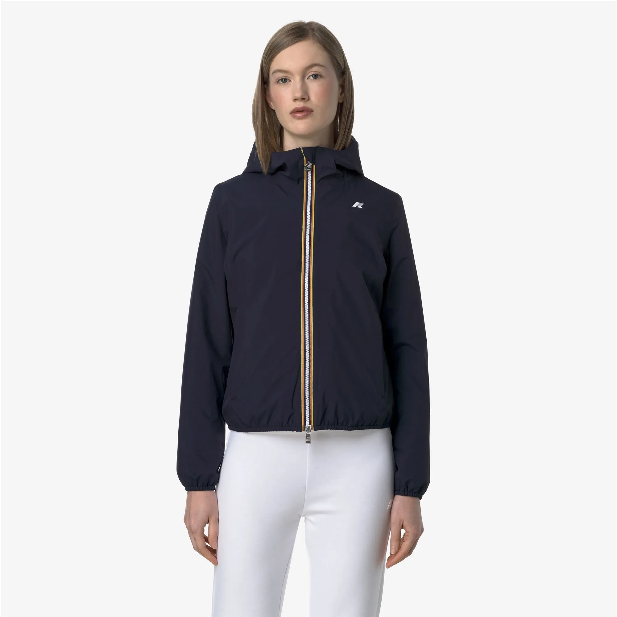 LILY STRETCH POLY JERSEY - Jackets - Short - WOMAN - BLUE DEPTH sold by K-Way product image thumbnail 3