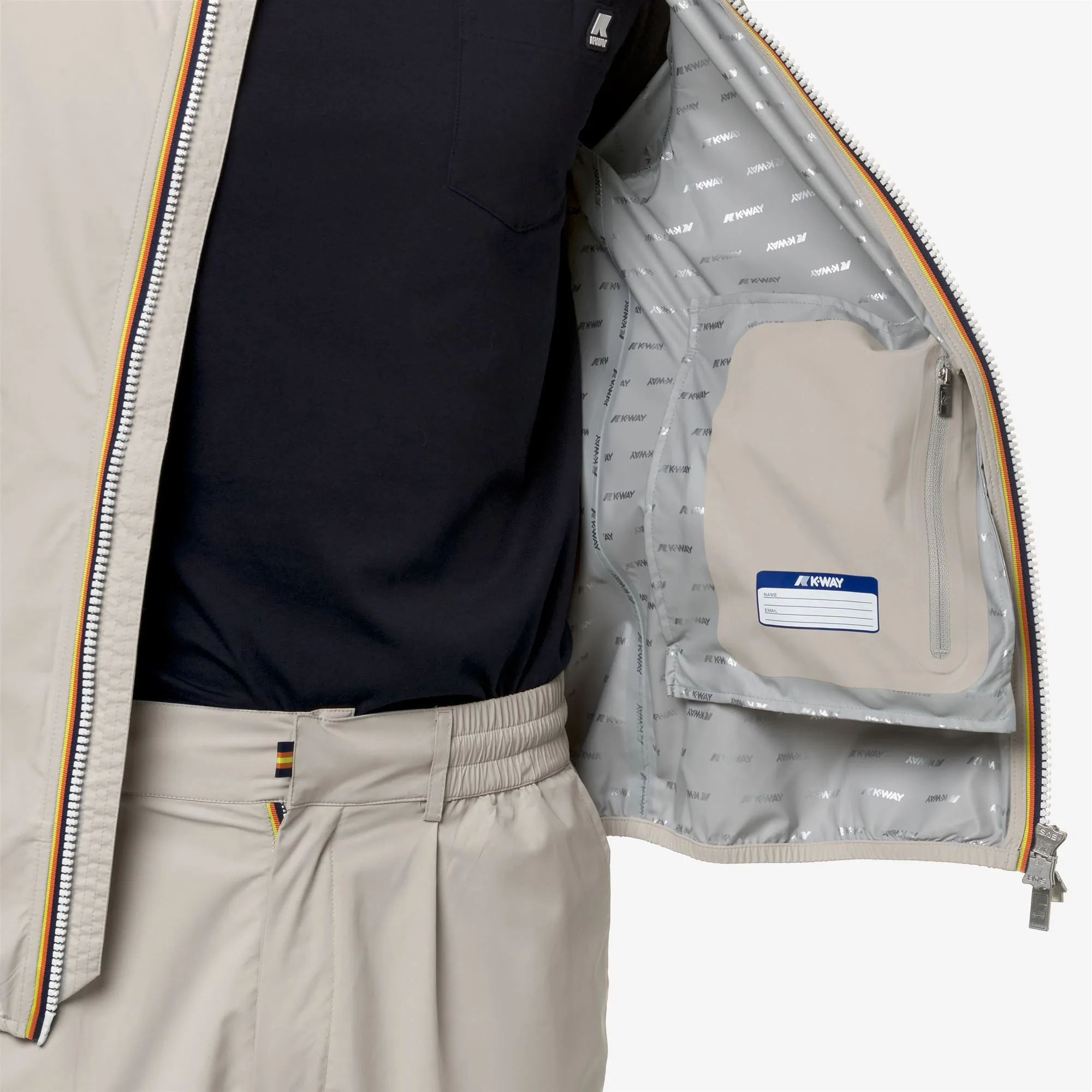 JACK STRETCH DOT - Jackets - Short - Man - BEIGE LT sold by K-Way product image thumbnail 2