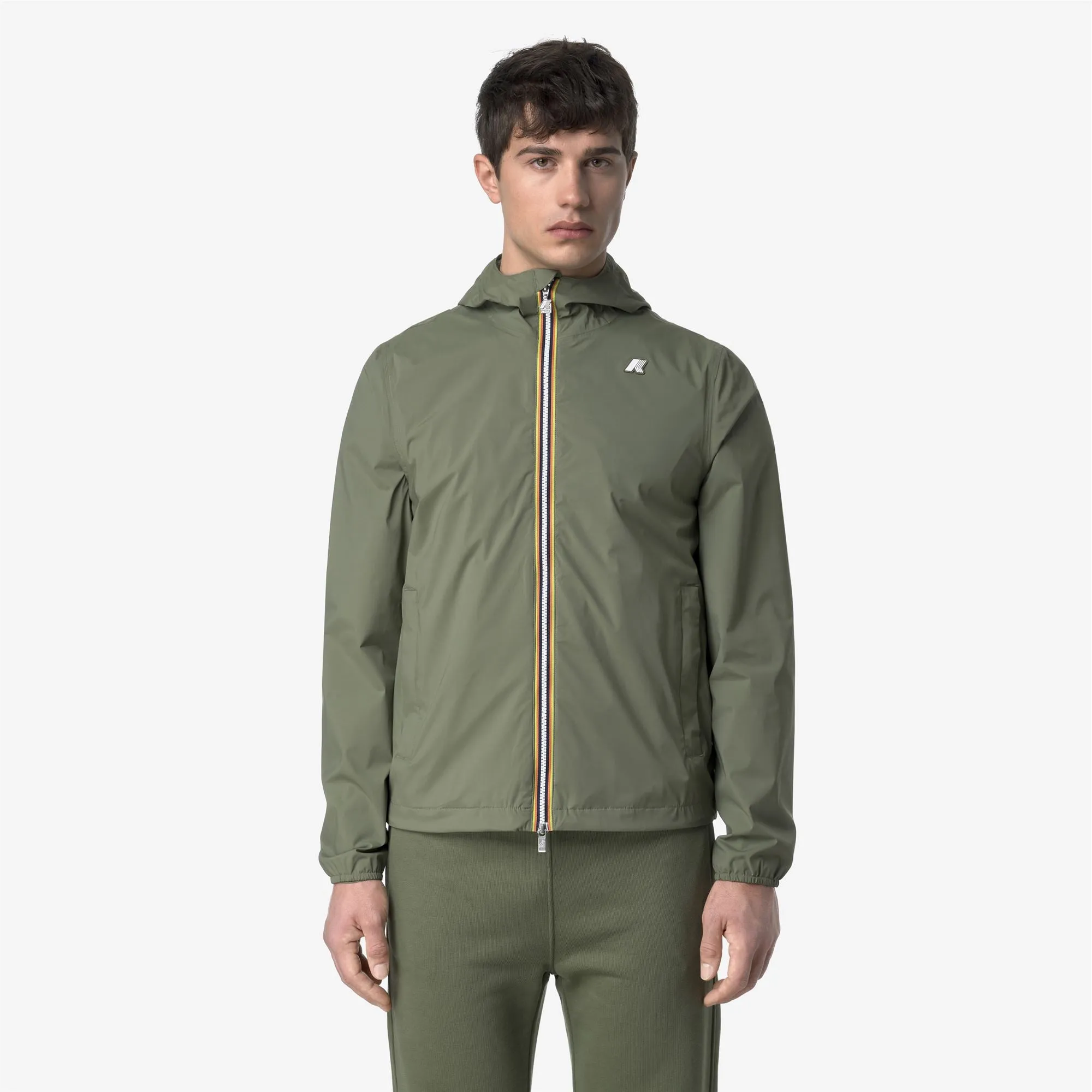 JACK STRETCH NYLON JERSEY - Jackets - Short - Man - Green Lichen sold by K-Way product image thumbnail 3