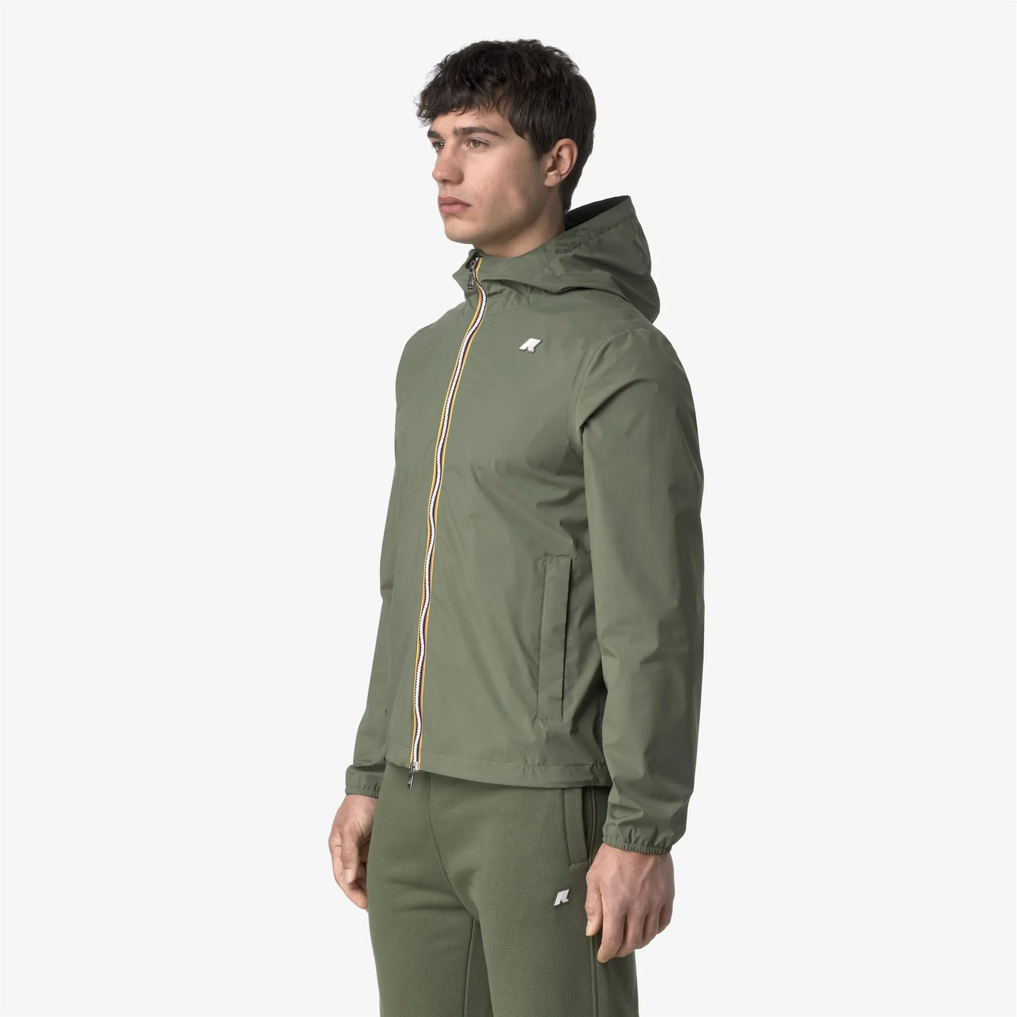 JACK STRETCH NYLON JERSEY - Jackets - Short - Man - Green Lichen sold by K-Way product image thumbnail 4