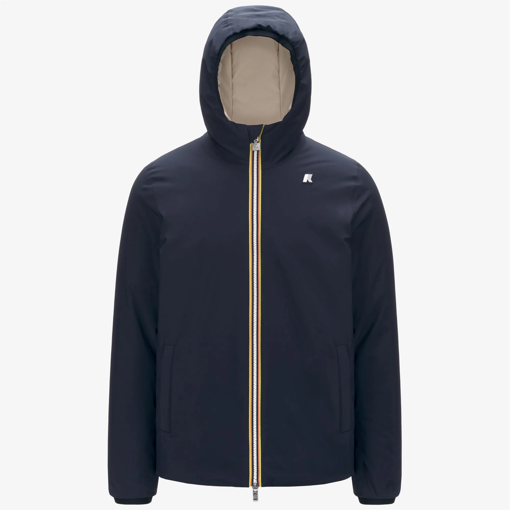 JACK ST WARM REVERSIBLE - Jackets - Short - MAN - BLUE DEPTH-BEIGE GREY sold by K-Way