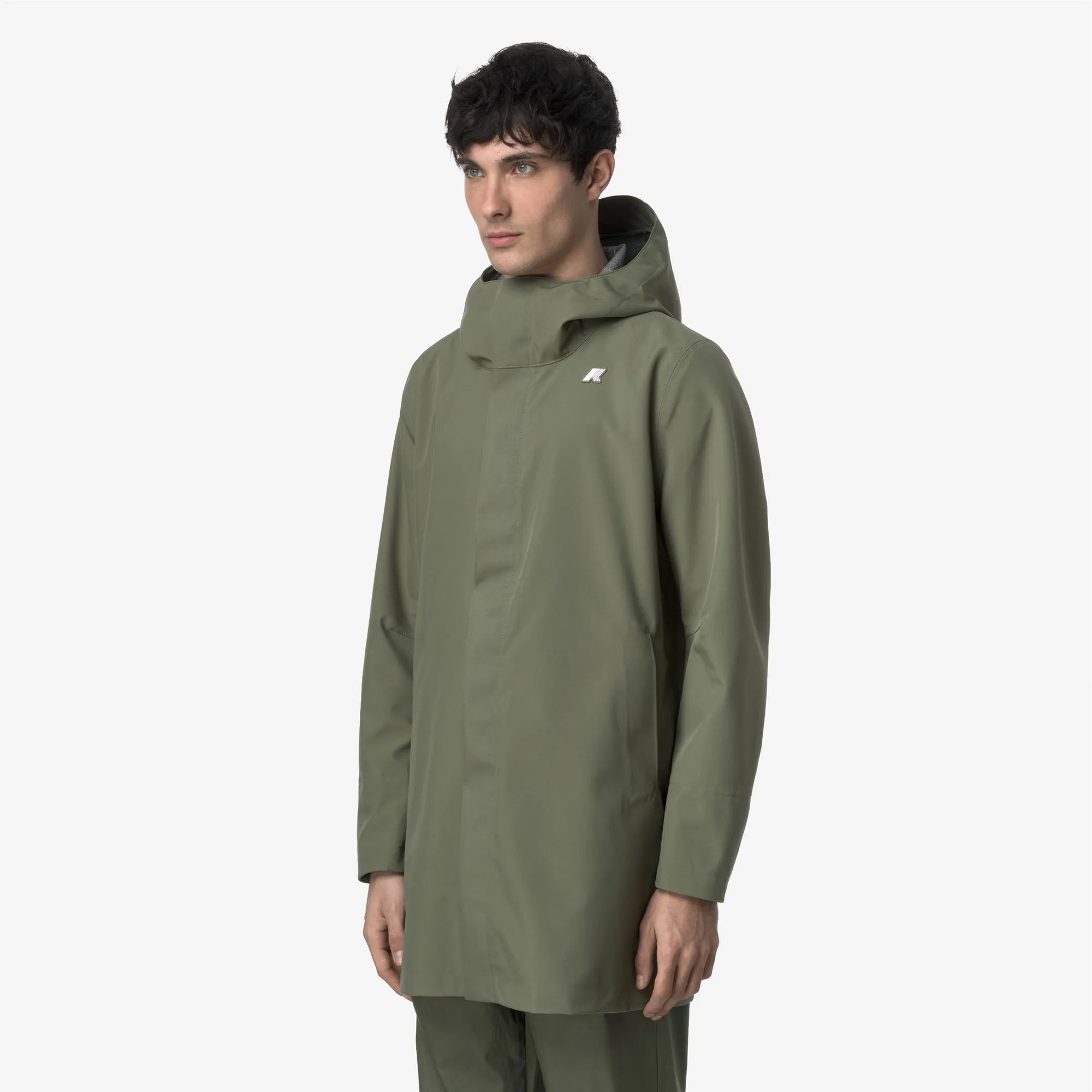 TOMMY BONDED JERSEY - Jackets - 3/4 LENGTH - MAN - GREEN LICHEN sold by K-Way product image thumbnail 4