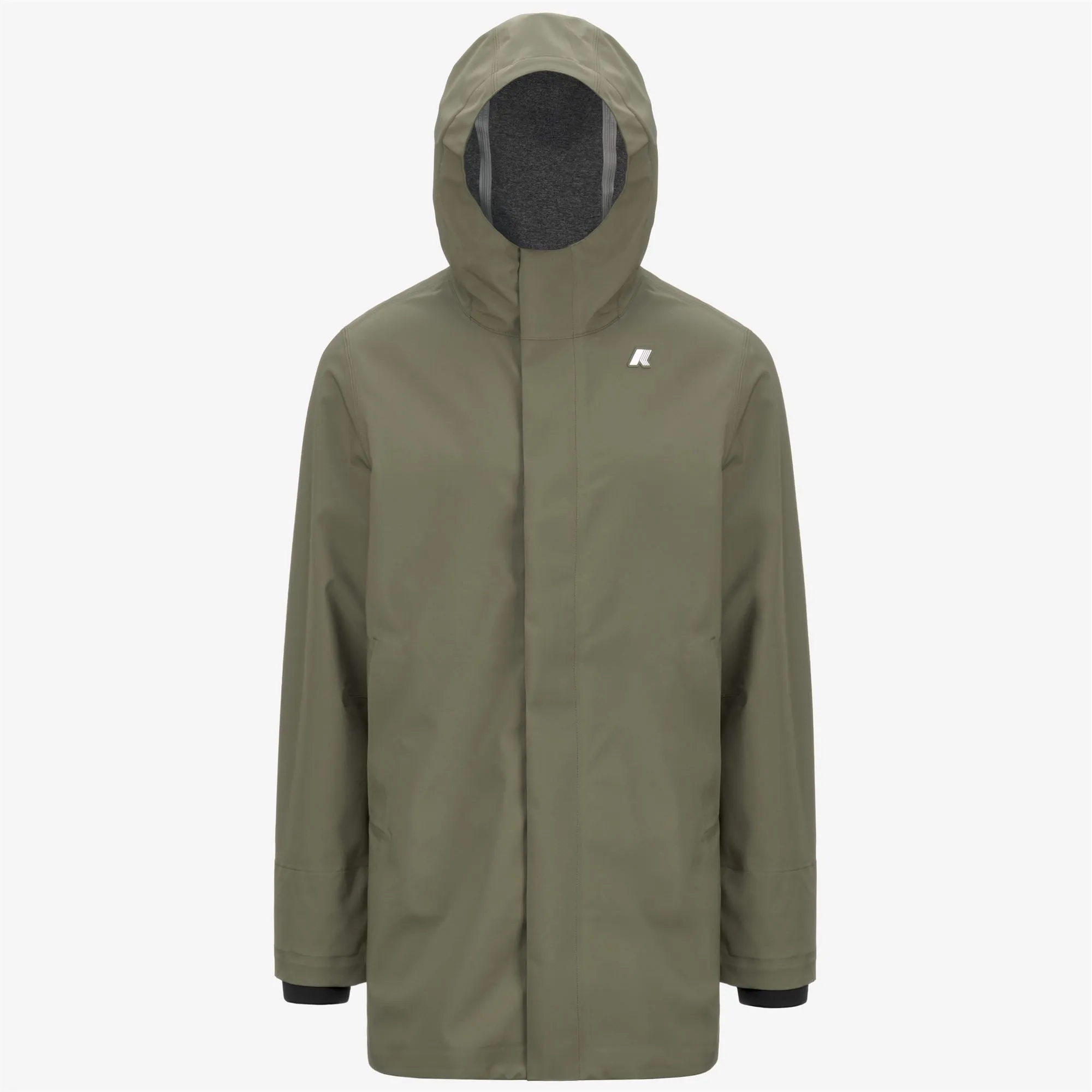 TOMMY BONDED JERSEY - Jackets - 3/4 LENGTH - MAN - GREEN LICHEN sold by K-Way