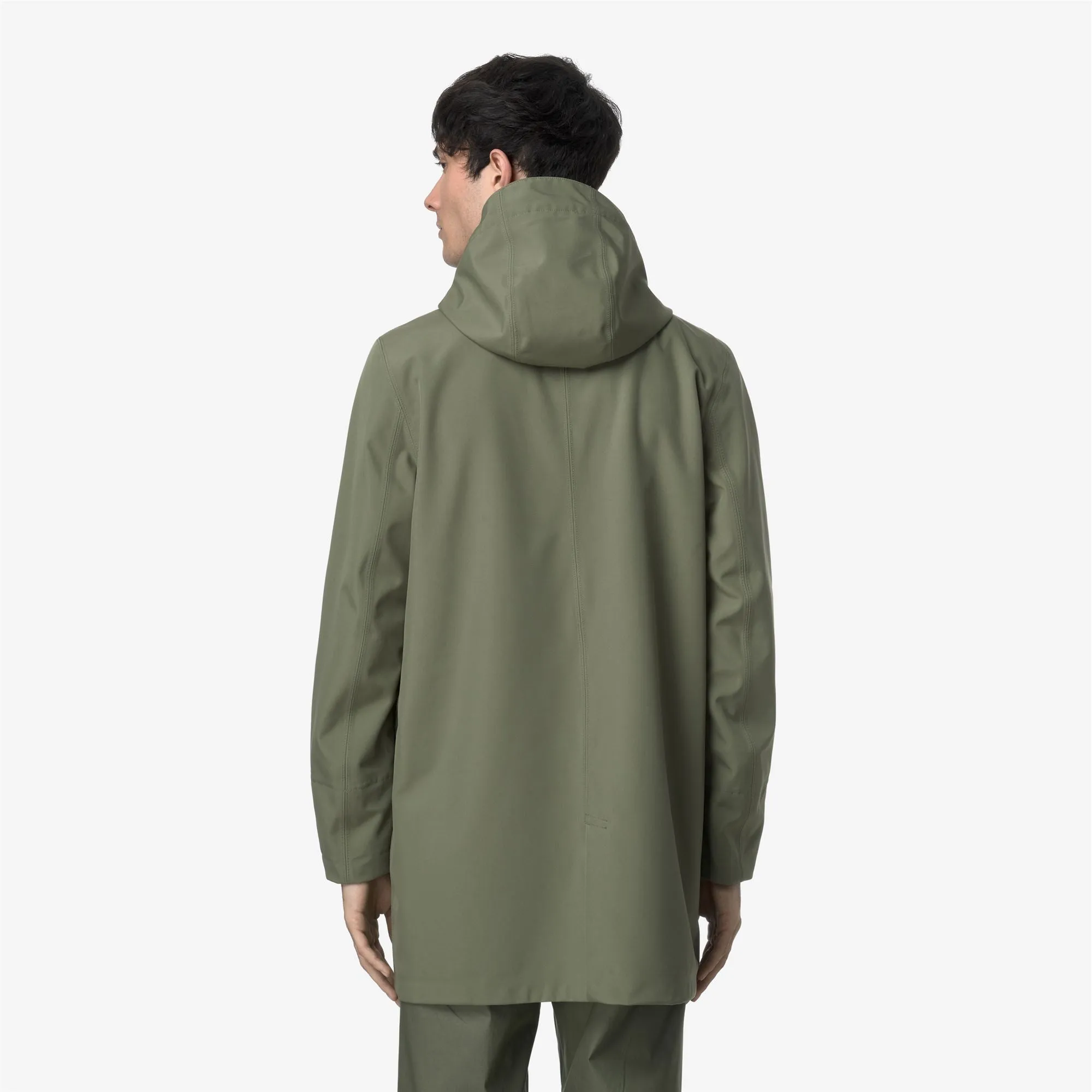 TOMMY BONDED JERSEY - Jackets - 3/4 LENGTH - MAN - GREEN LICHEN sold by K-Way product image thumbnail 5