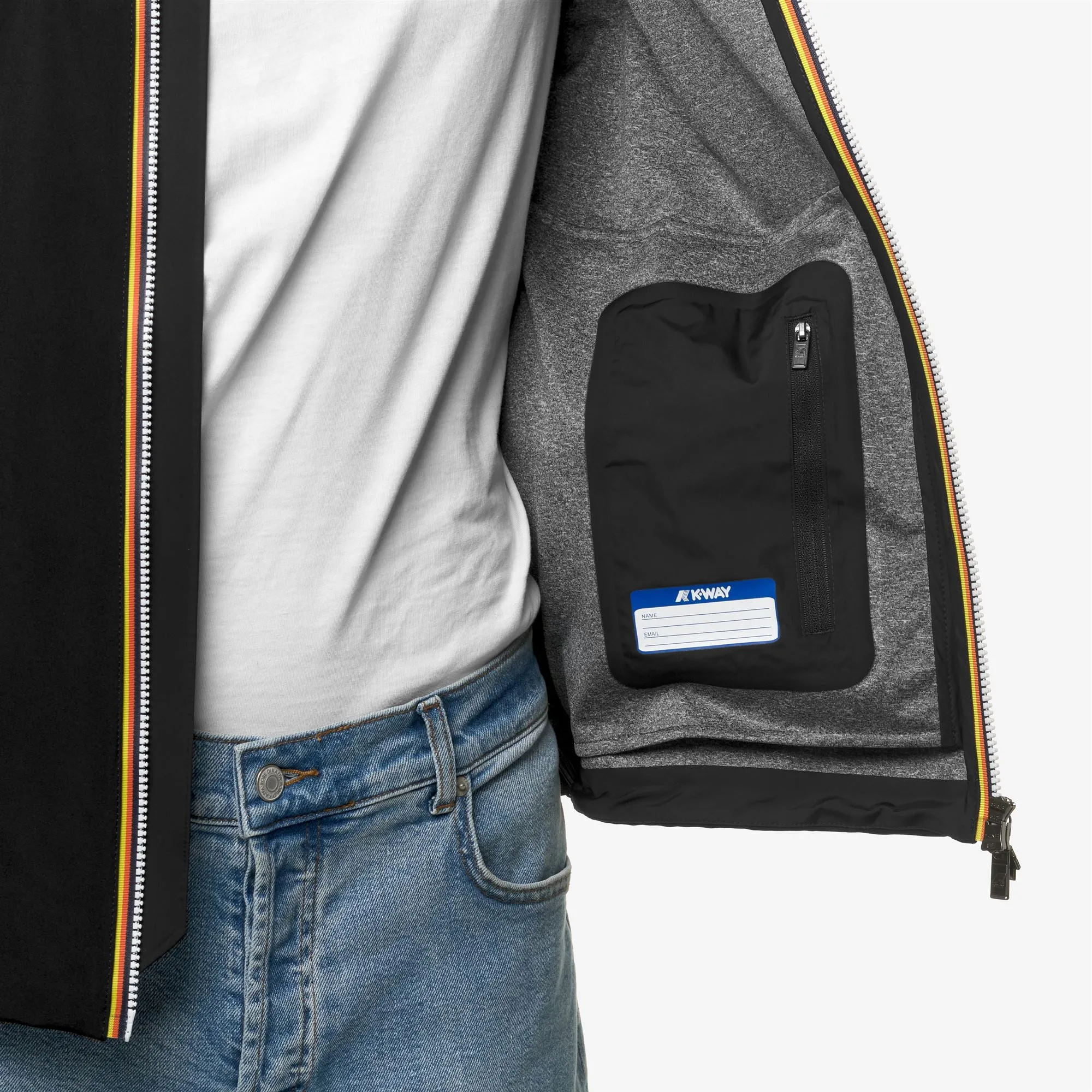 JACKO BONDED JERSEY - Jackets - Short - Man - Black Pure sold by K-Way product image thumbnail 2