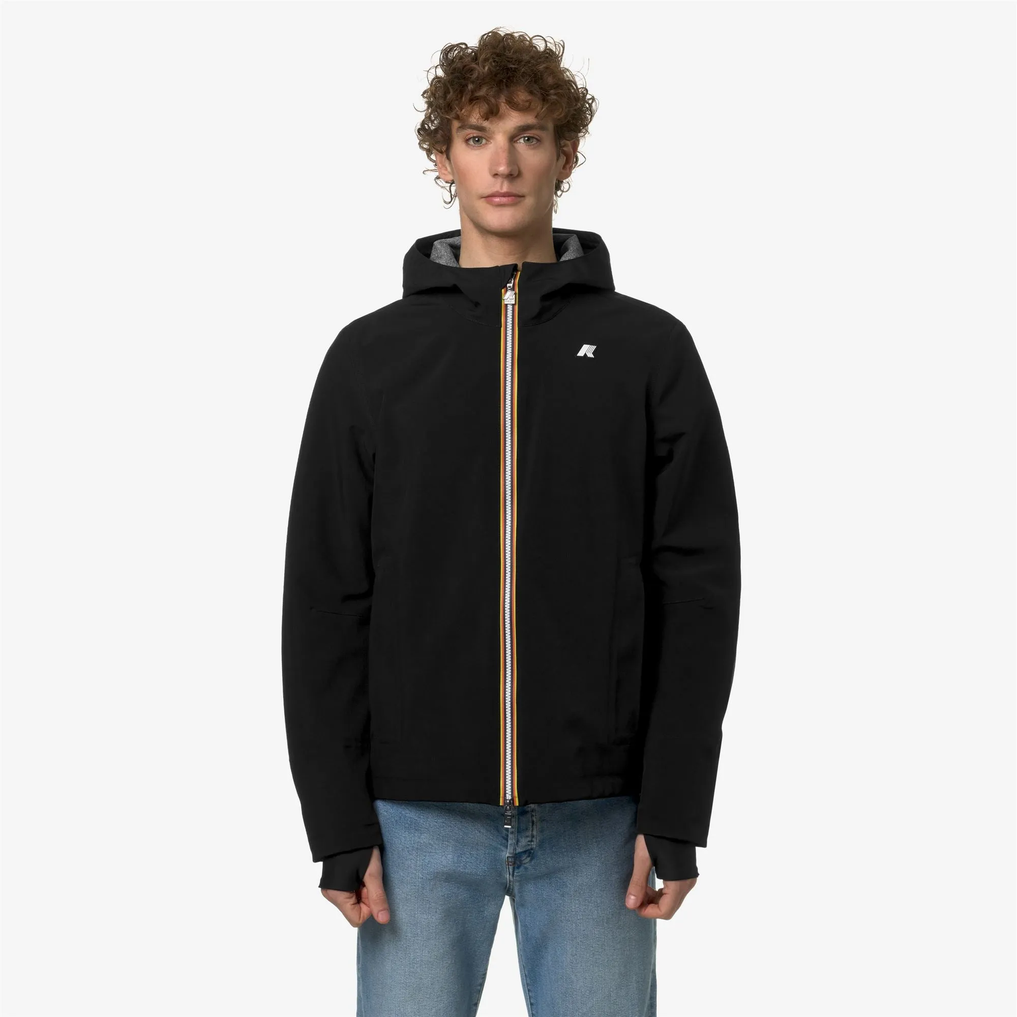 JACKO BONDED JERSEY - Jackets - Short - Man - Black Pure sold by K-Way product image thumbnail 3