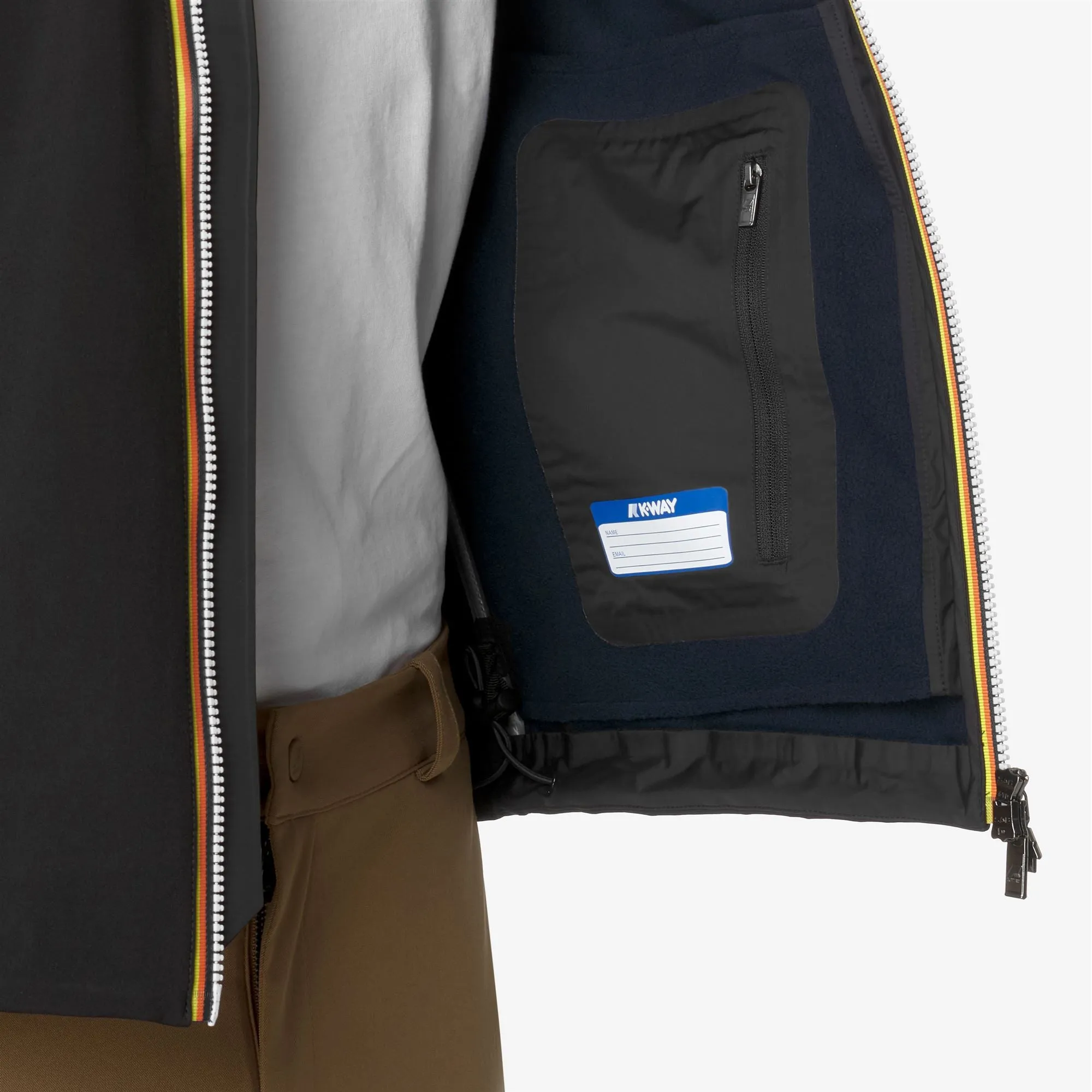 JACKO BONDED - Jackets - Short - Man - Black-Blue Depth-Black Pure-Blue Depth sold by K-Way product image thumbnail 2
