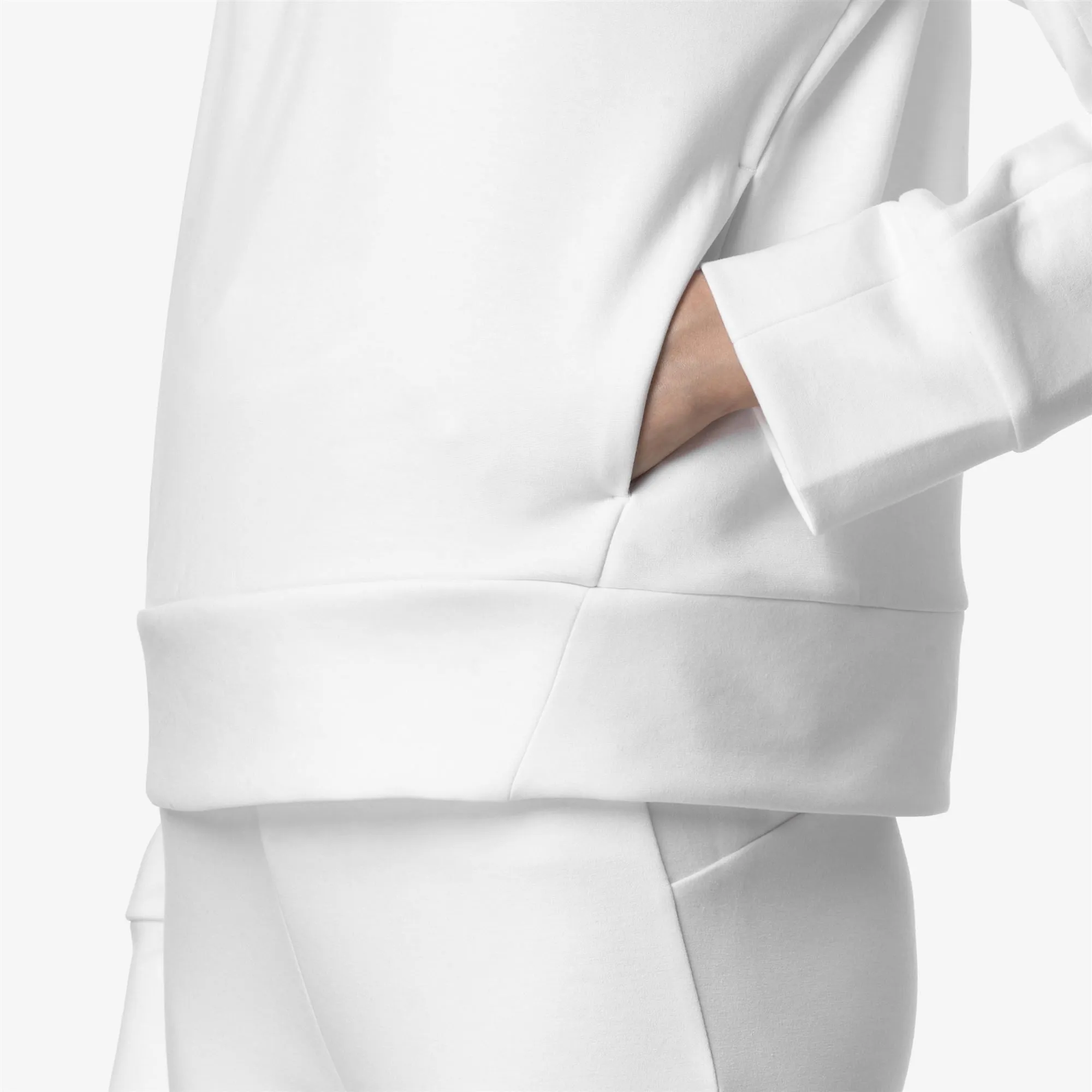 LOUEN LIGHT SPACER - Fleece - Jumper - WOMAN - WHITE sold by K-Way product image thumbnail 2