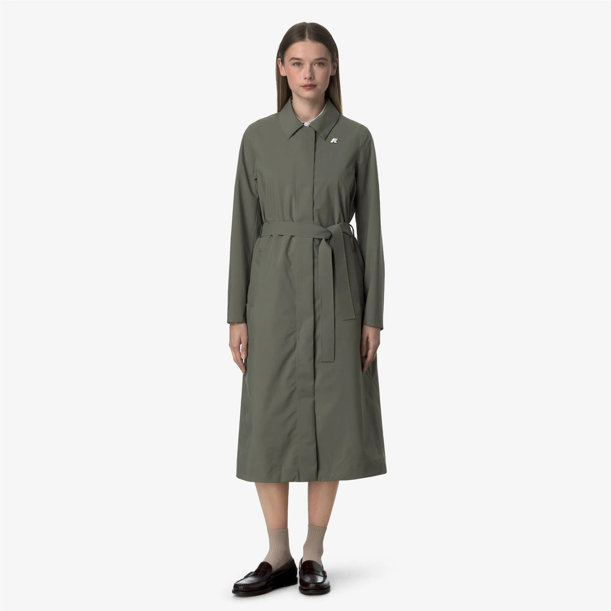 BARBRA STRETCH 2L - Jackets - Long - WOMAN - GREEN LICHEN sold by K-Way product image thumbnail 3