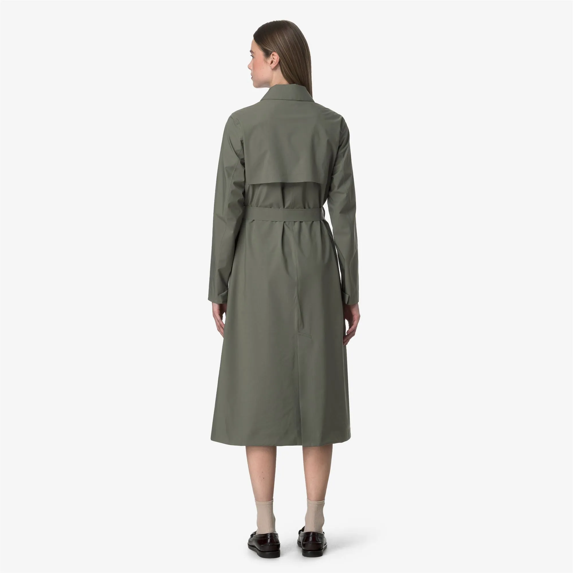 BARBRA STRETCH 2L - Jackets - Long - WOMAN - GREEN LICHEN sold by K-Way product image thumbnail 5